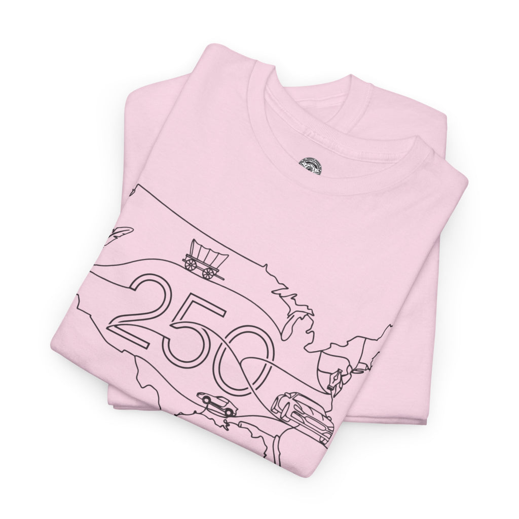 Unisex Heavy Cotton Tee — 250th Coast to Coast Freedom