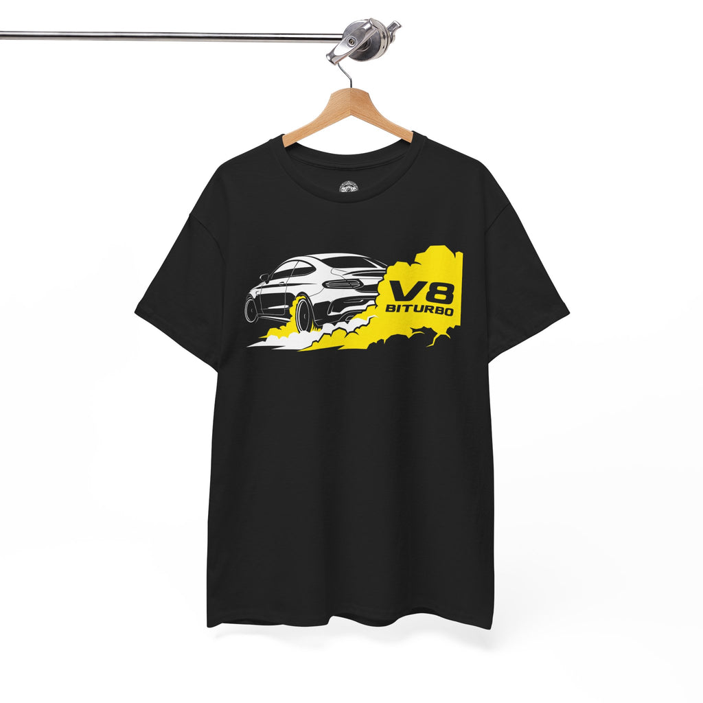 Unisex Heavy Cotton Tee — V8 Biturbo Burnout