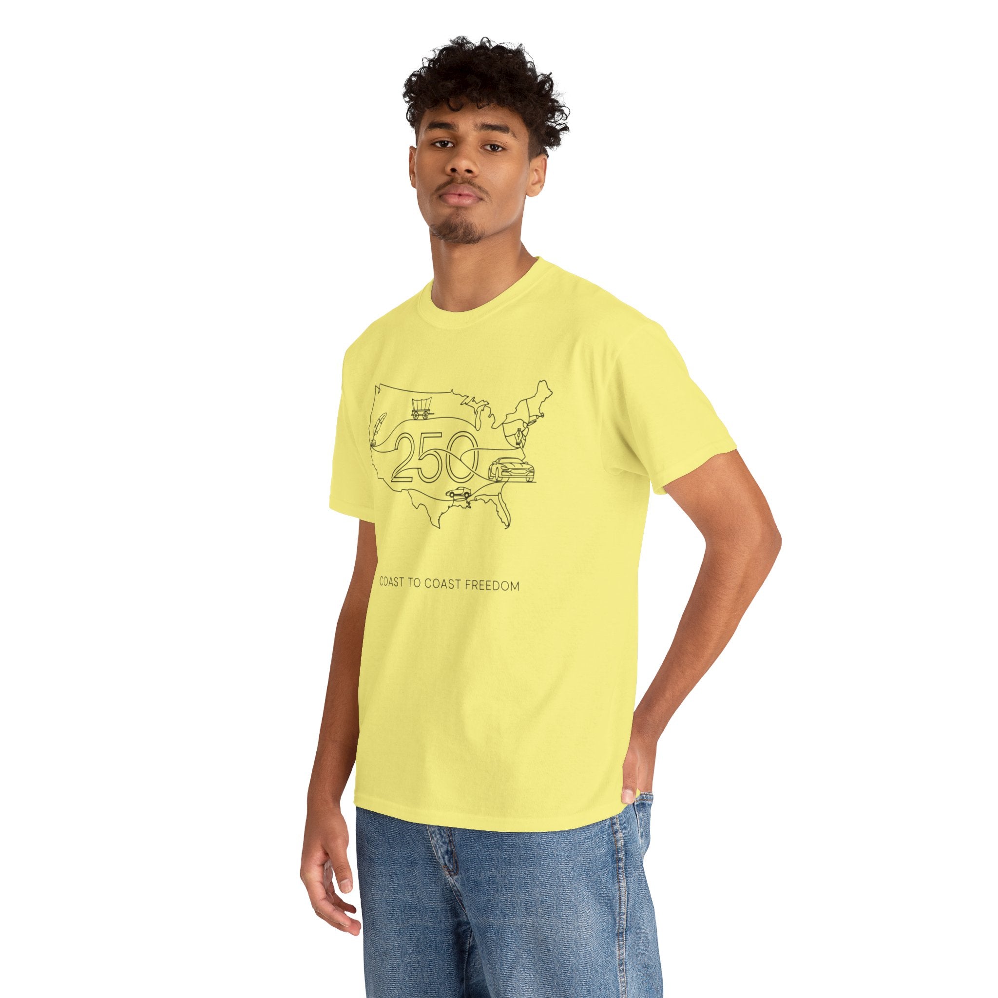 Unisex Heavy Cotton Tee — 250th Coast to Coast Freedom
