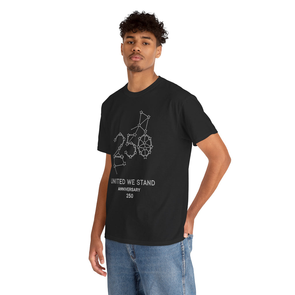 Unisex Heavy Cotton Tee — 250th Anniversary "United We Stand"