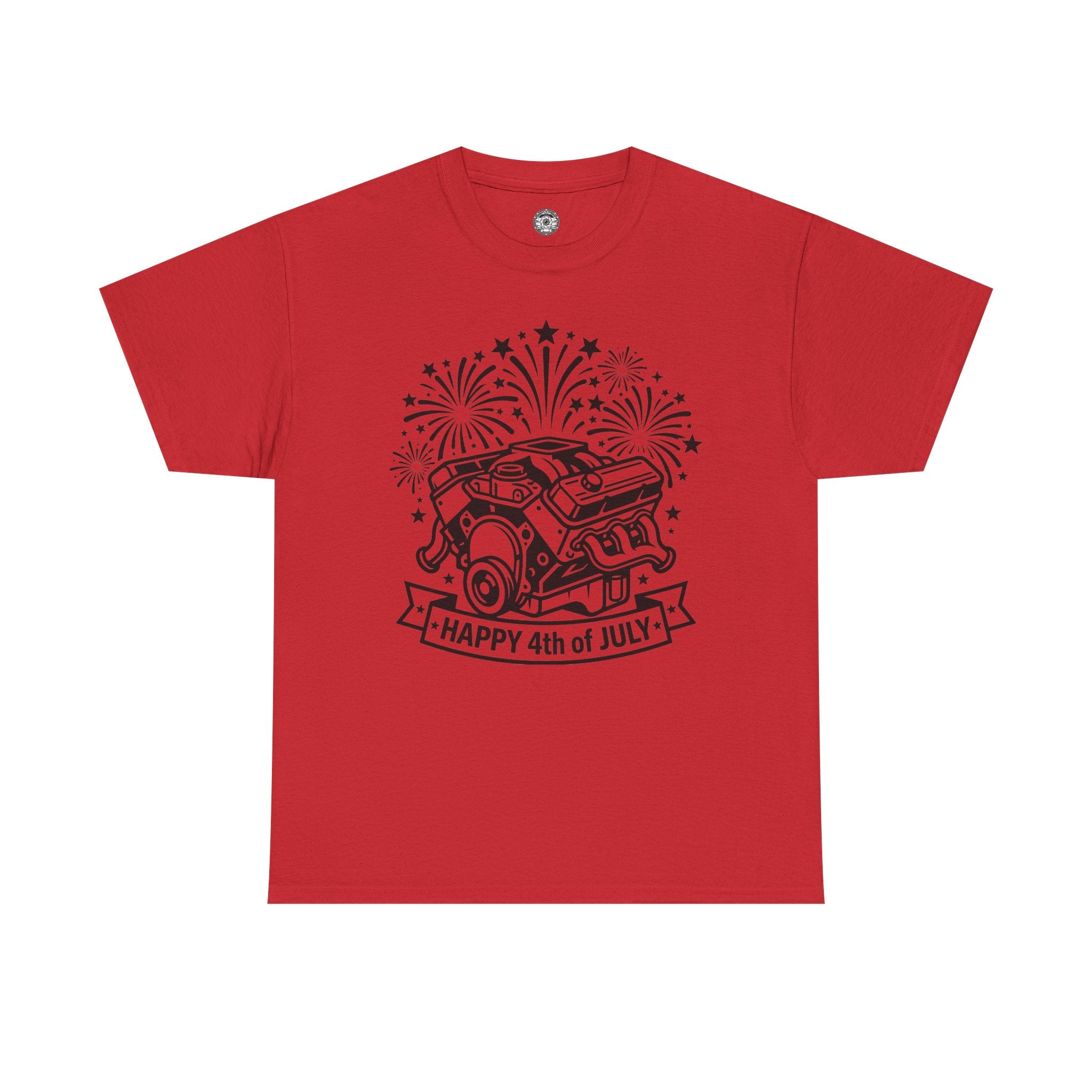 Unisex Heavy Cotton Tee — 4th of July — V8/Fireworks