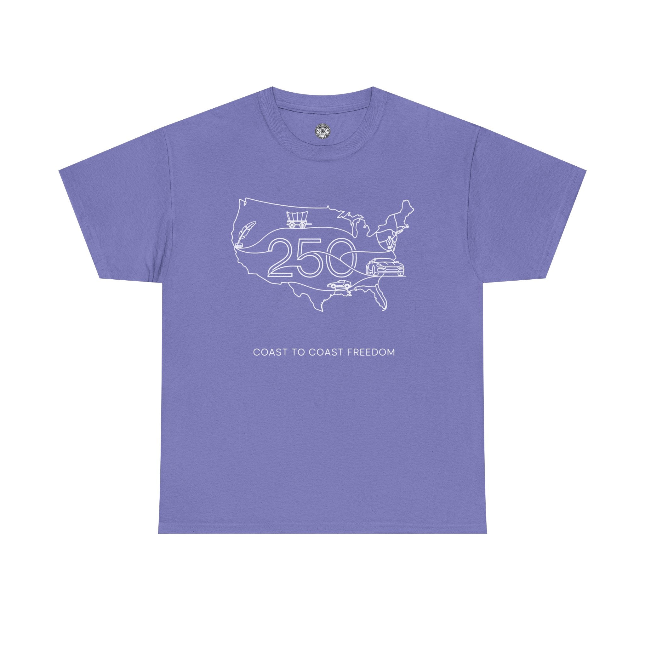 Unisex Heavy Cotton Tee — 250th Coast to Coast Freedom