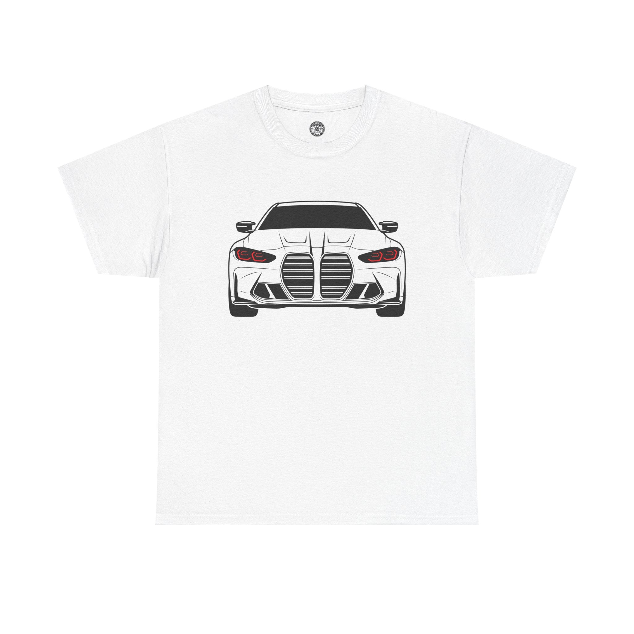 Unisex Heavy Cotton Tee — G80 Illuminated Headlights (Red)