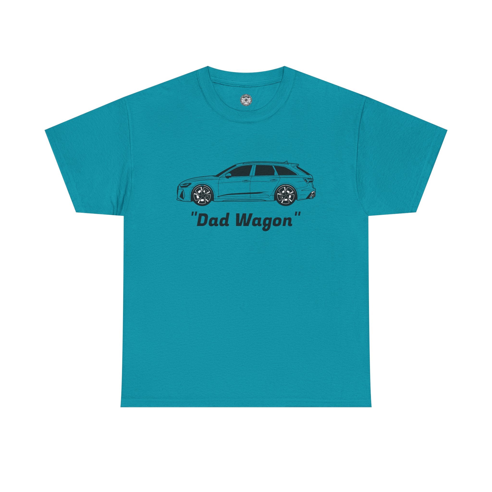 Unisex Heavy Cotton Tee — Twin-Turbo V8 "Dad Wagon"