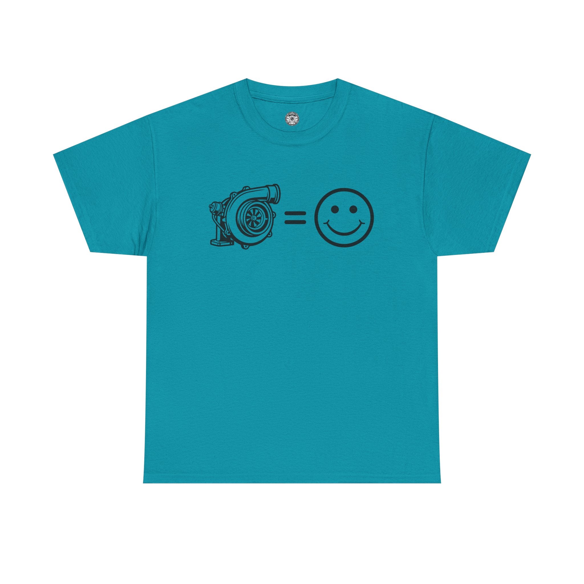Unisex Heavy Cotton Tee — Turbocharger = Smiles