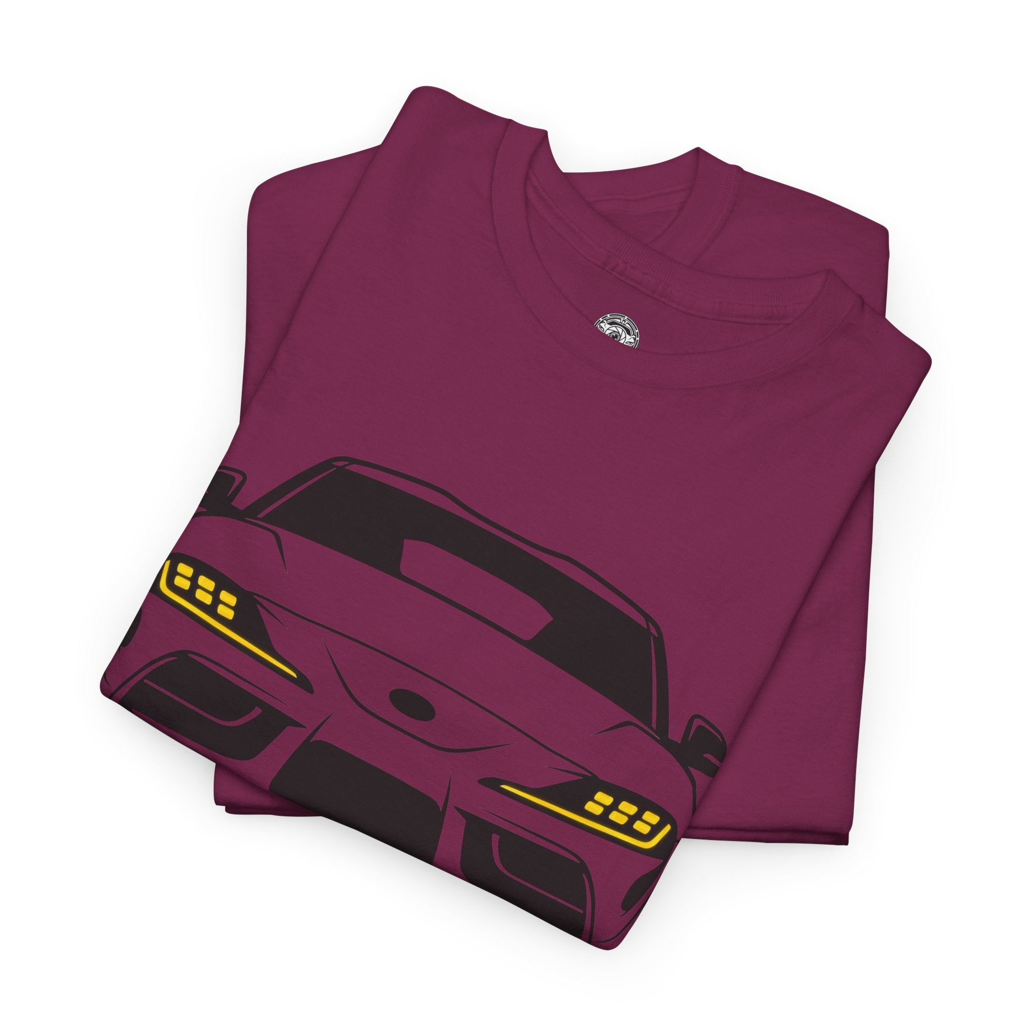 Unisex Heavy Cotton Tee — A90 Illuminated Headlights (Yellow)
