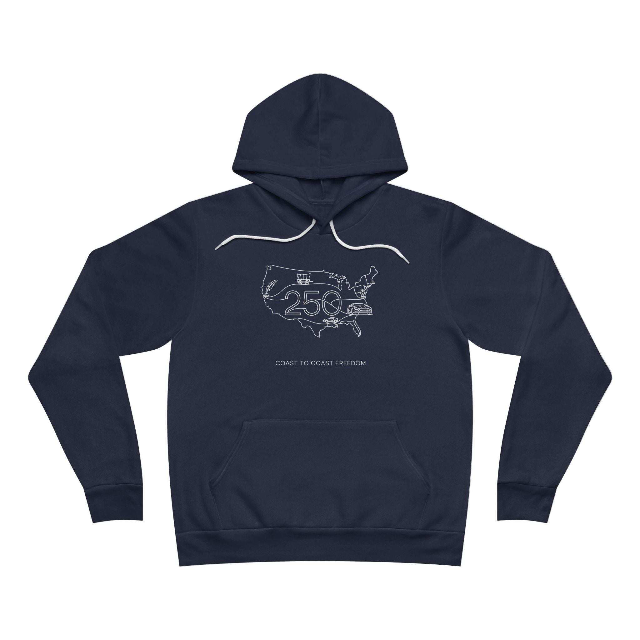 Unisex Sponge Fleece Pullover Hoodie — Coast-to-Coast Freedom
