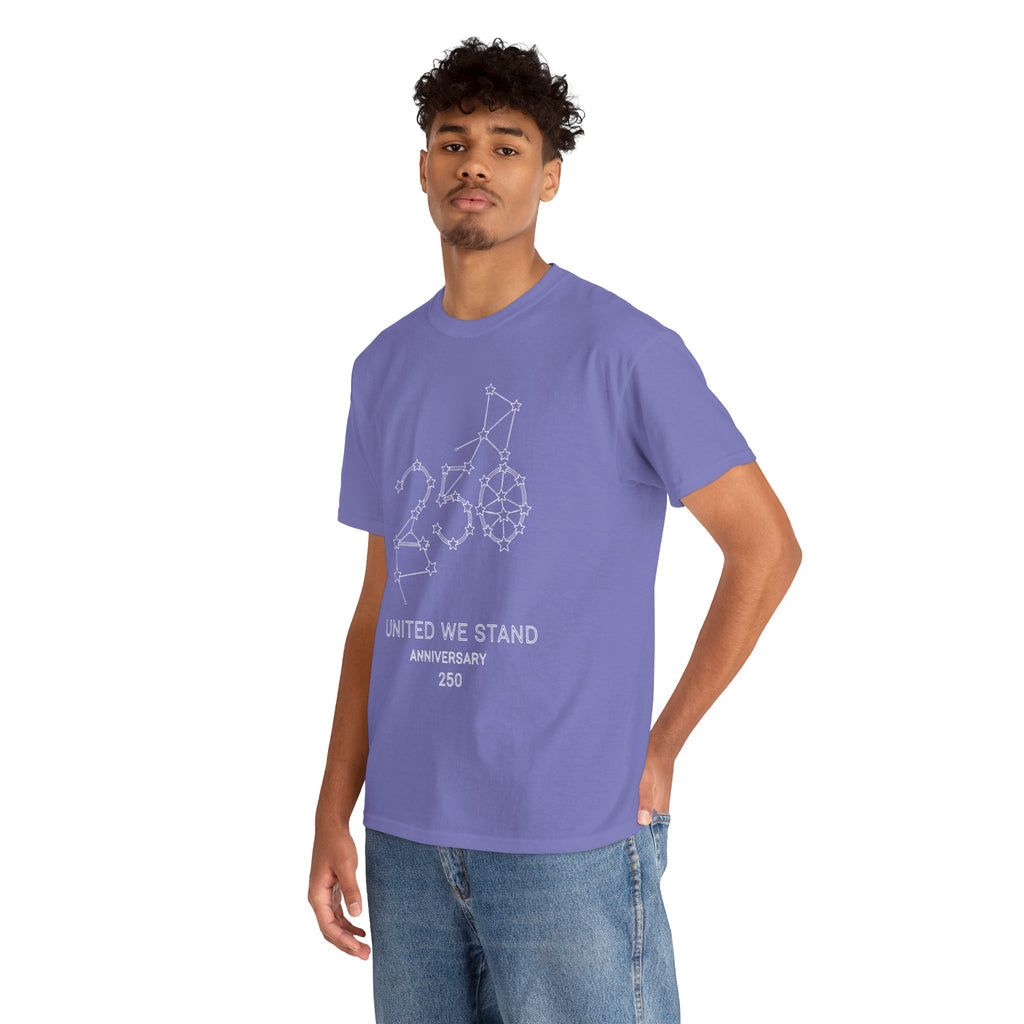 Unisex Heavy Cotton Tee — 250th Anniversary "United We Stand"