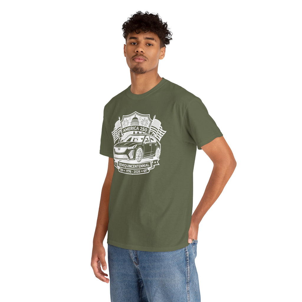 Unisex Heavy Cotton Tee — 4th of July — American Sedan