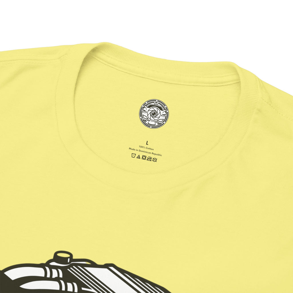 Unisex Heavy Cotton Tee — Engine Illustration (S58)