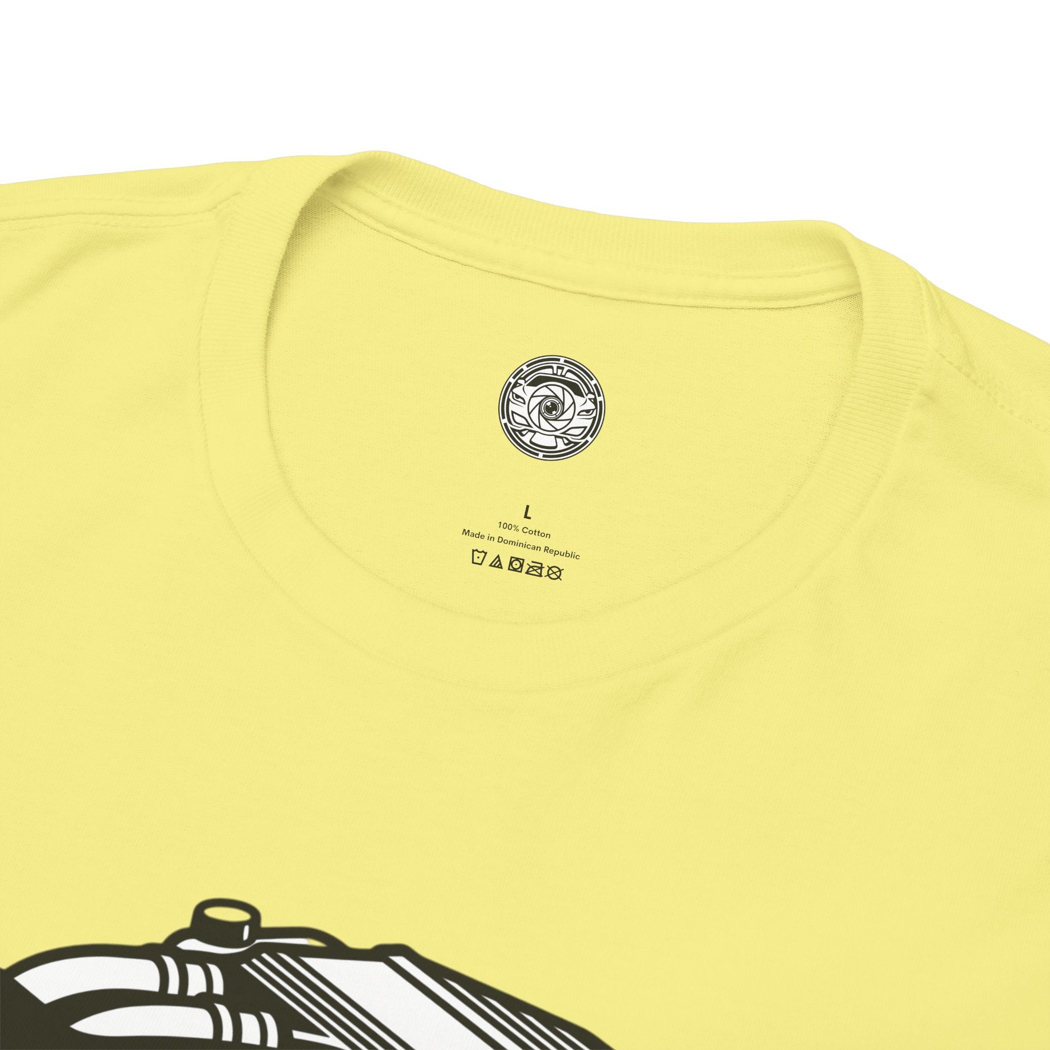 Unisex Heavy Cotton Tee — Engine Illustration (S58)