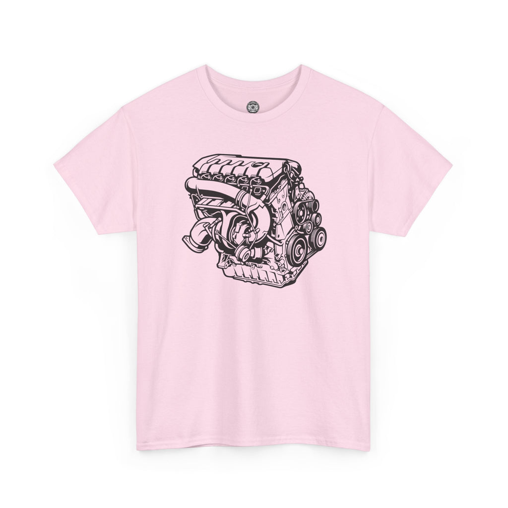 Unisex Heavy Cotton Tee — Engine Illustration (DAZA)