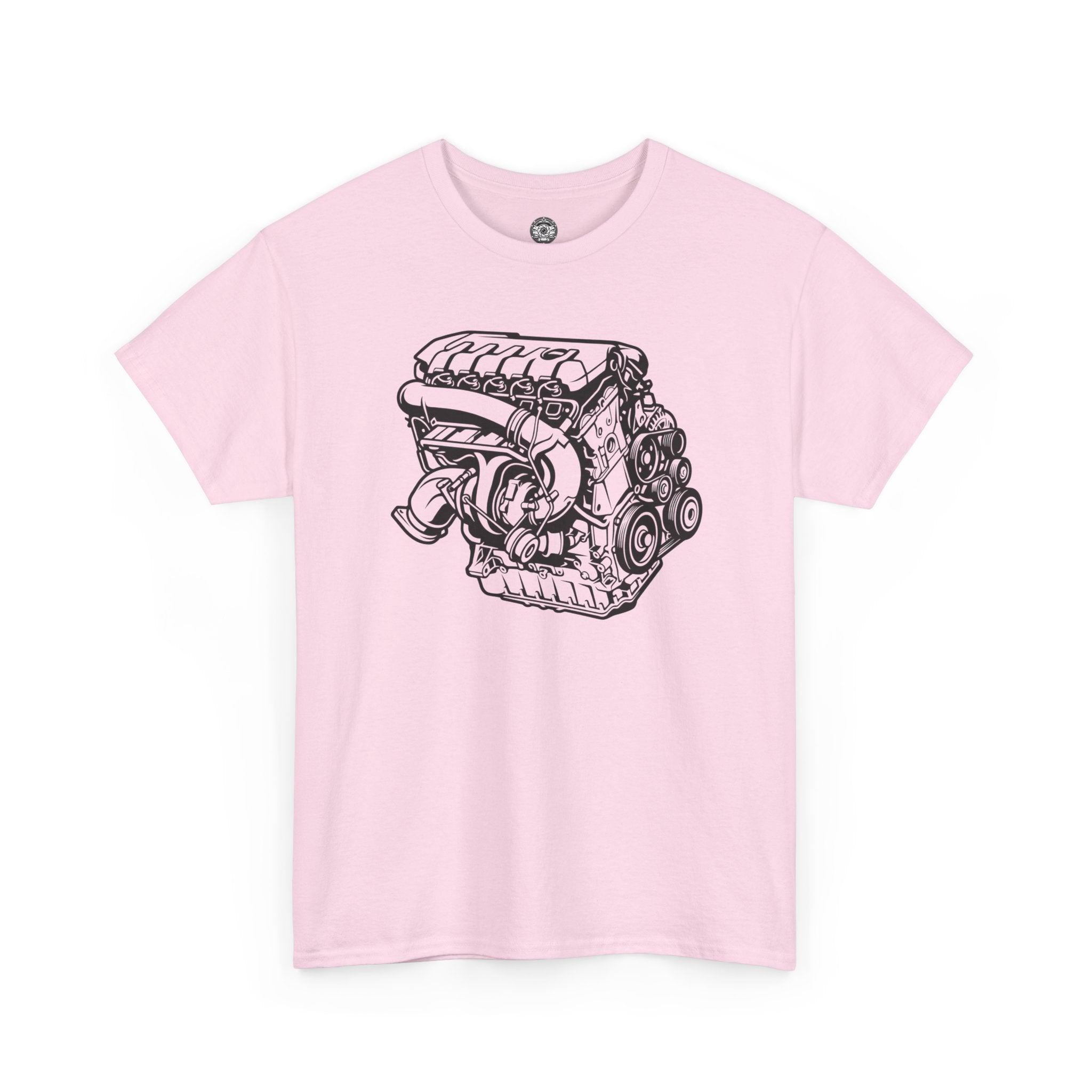 Unisex Heavy Cotton Tee — Engine Illustration (DAZA)
