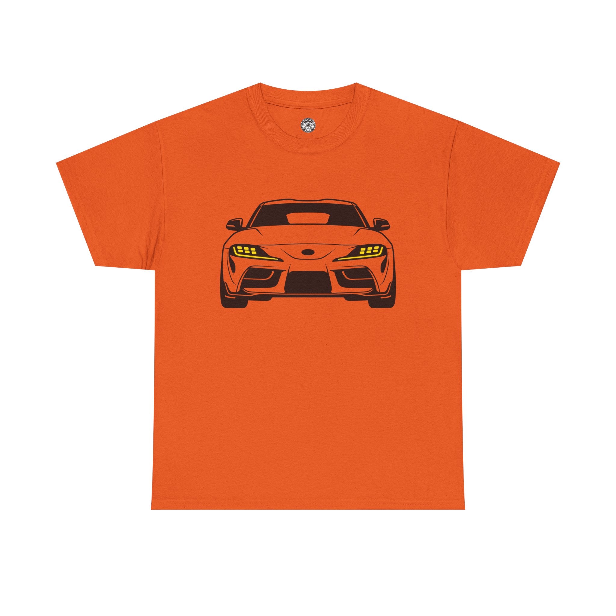 Unisex Heavy Cotton Tee — A90 Illuminated Headlights (Yellow)