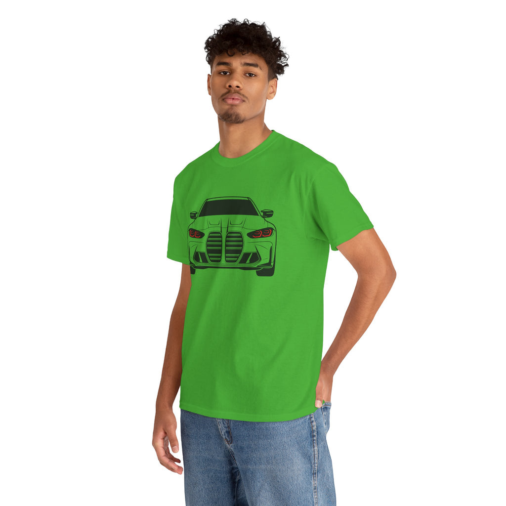 Unisex Heavy Cotton Tee — G80 Illuminated Headlights (Red)