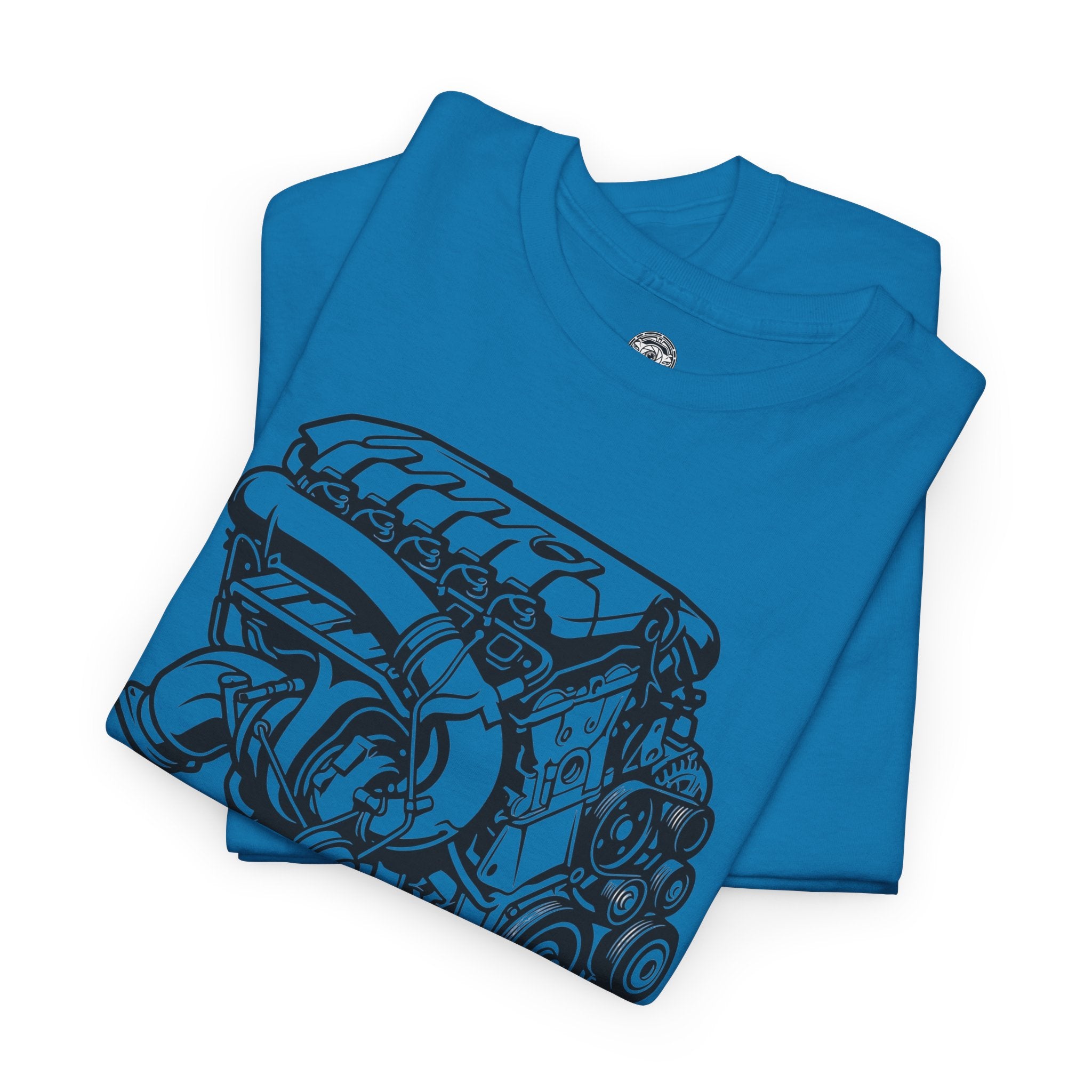 Unisex Heavy Cotton Tee — Engine Illustration (DAZA)
