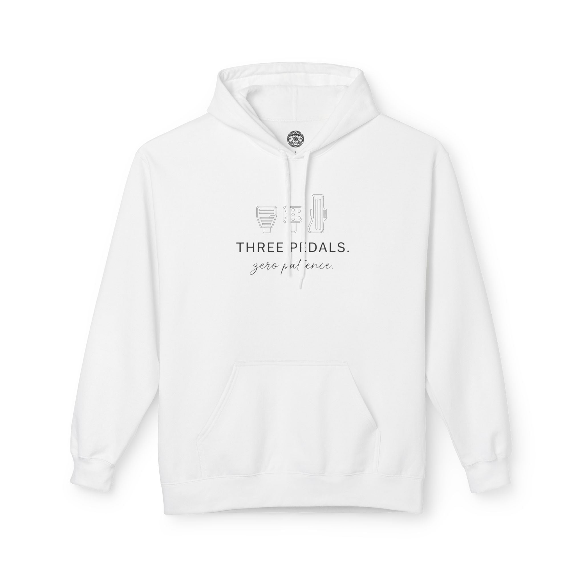 Women's Midweight Softsyle Fleece Hoodie — Three Pedals, Zero Patience