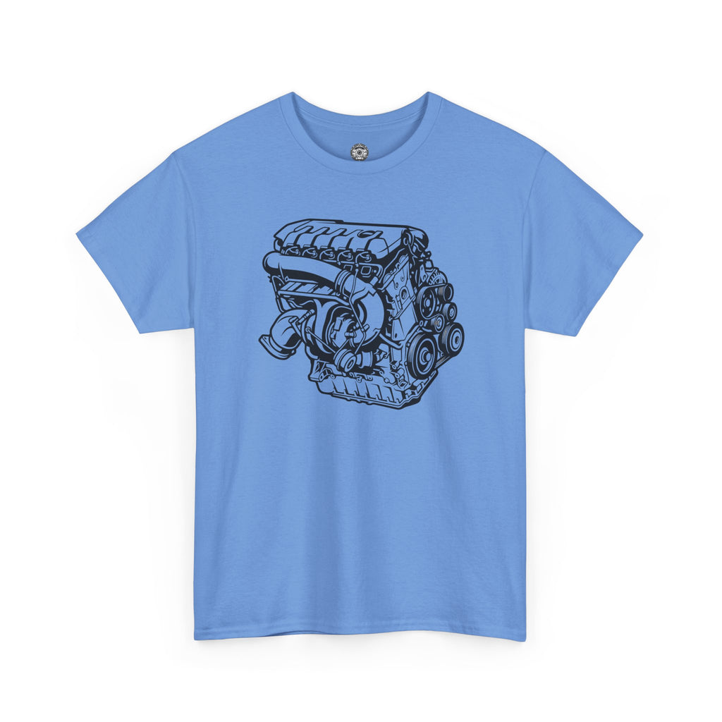 Unisex Heavy Cotton Tee — Engine Illustration (DAZA)