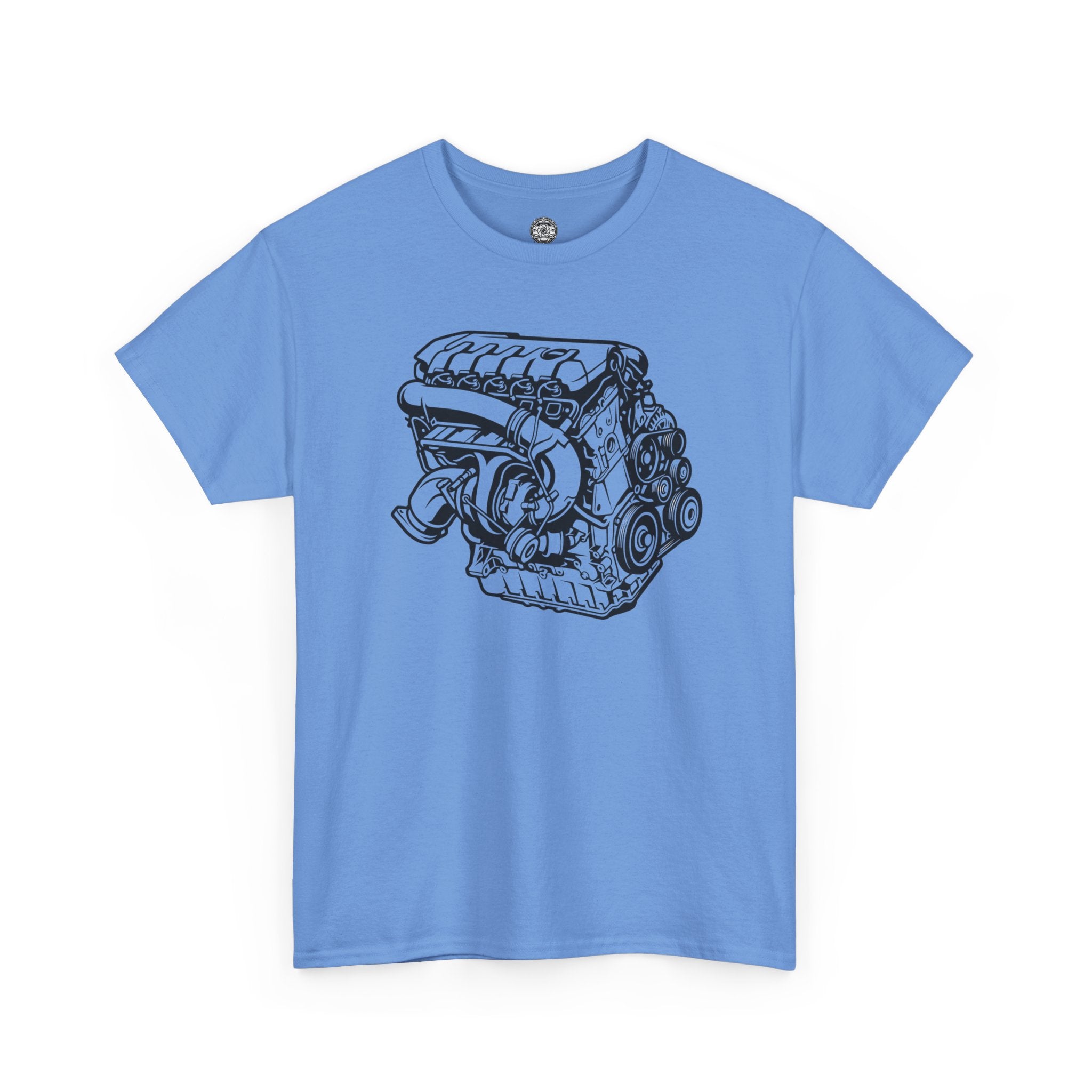 Unisex Heavy Cotton Tee — Engine Illustration (DAZA)