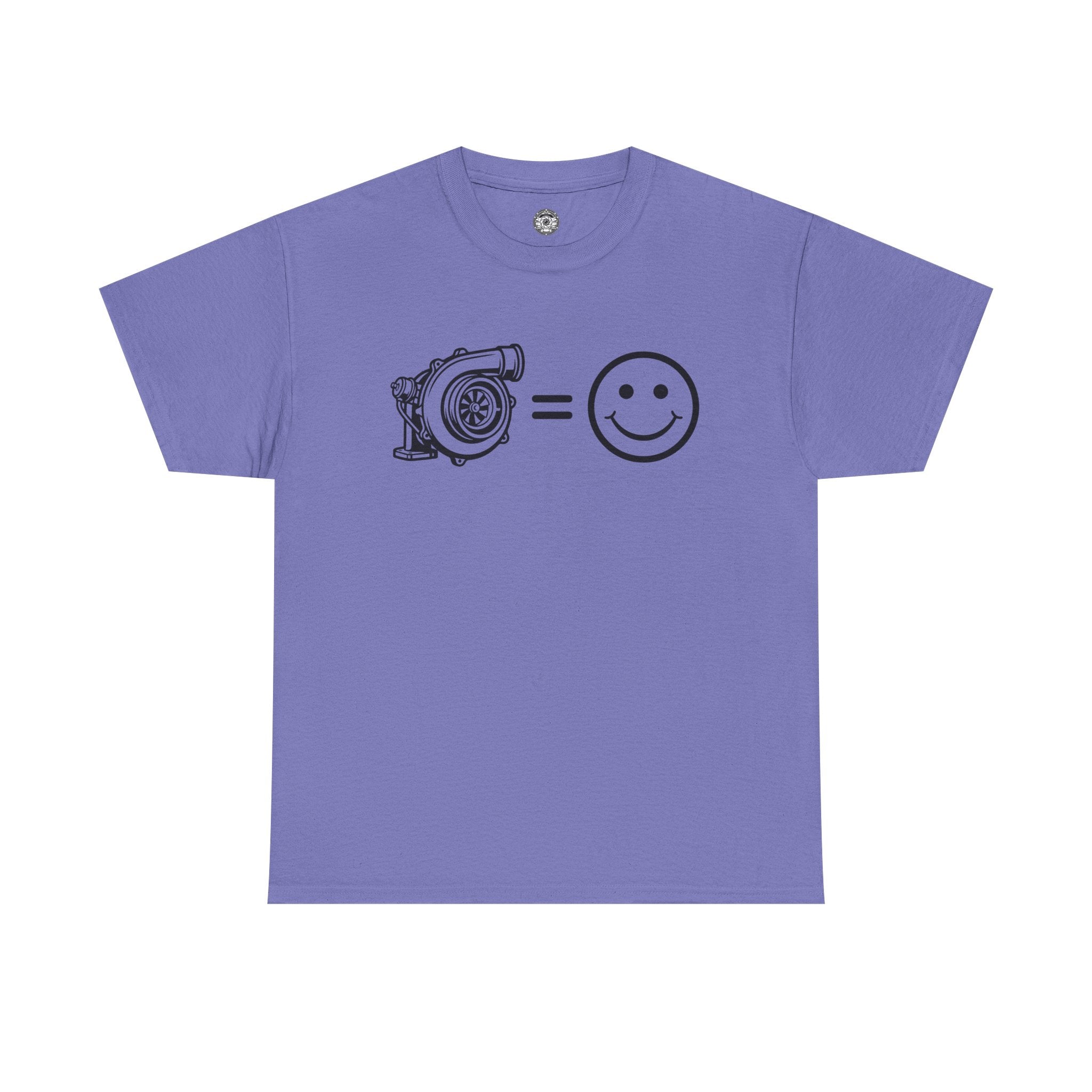 Unisex Heavy Cotton Tee — Turbocharger = Smiles