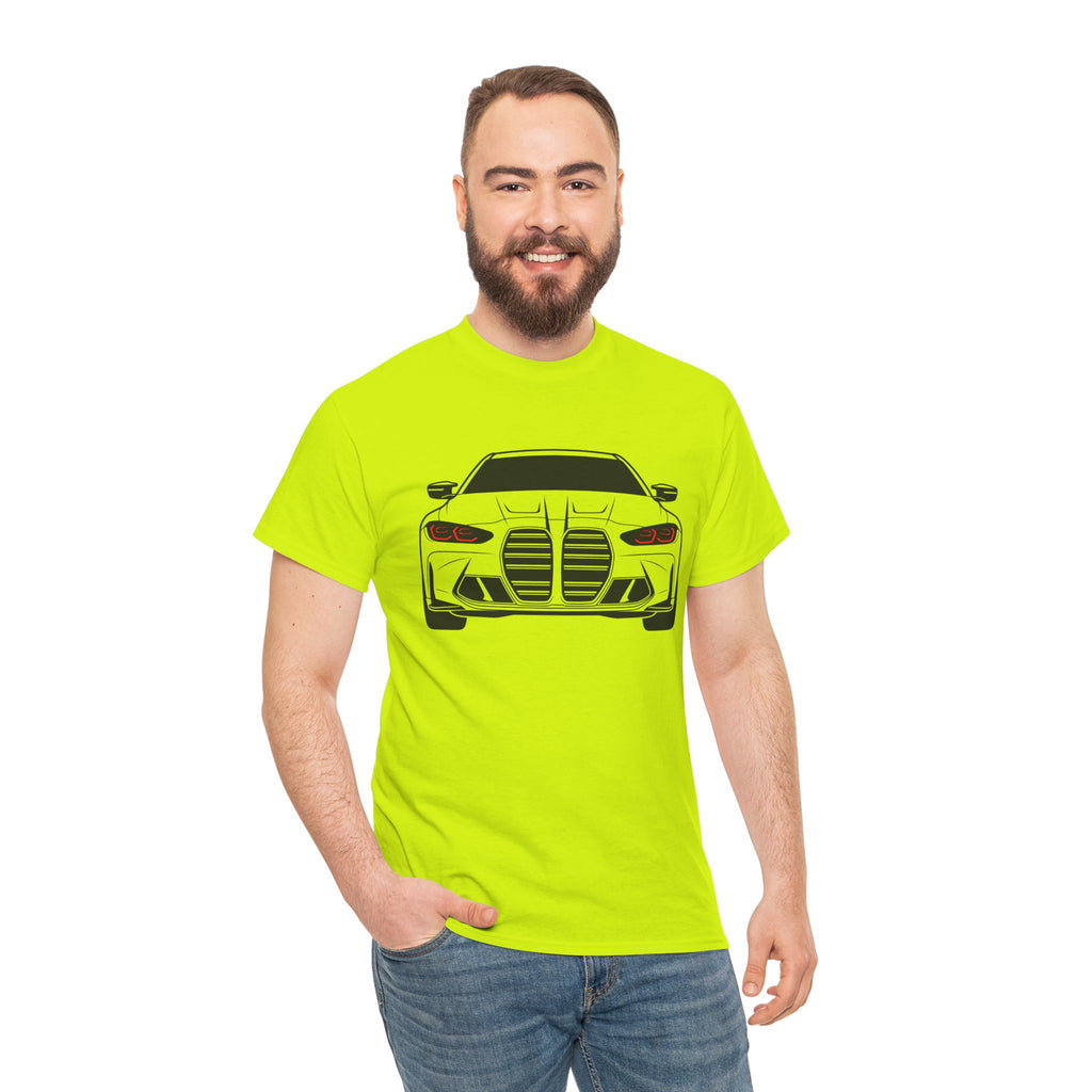 Unisex Heavy Cotton Tee — G80 Illuminated Headlights (Red)
