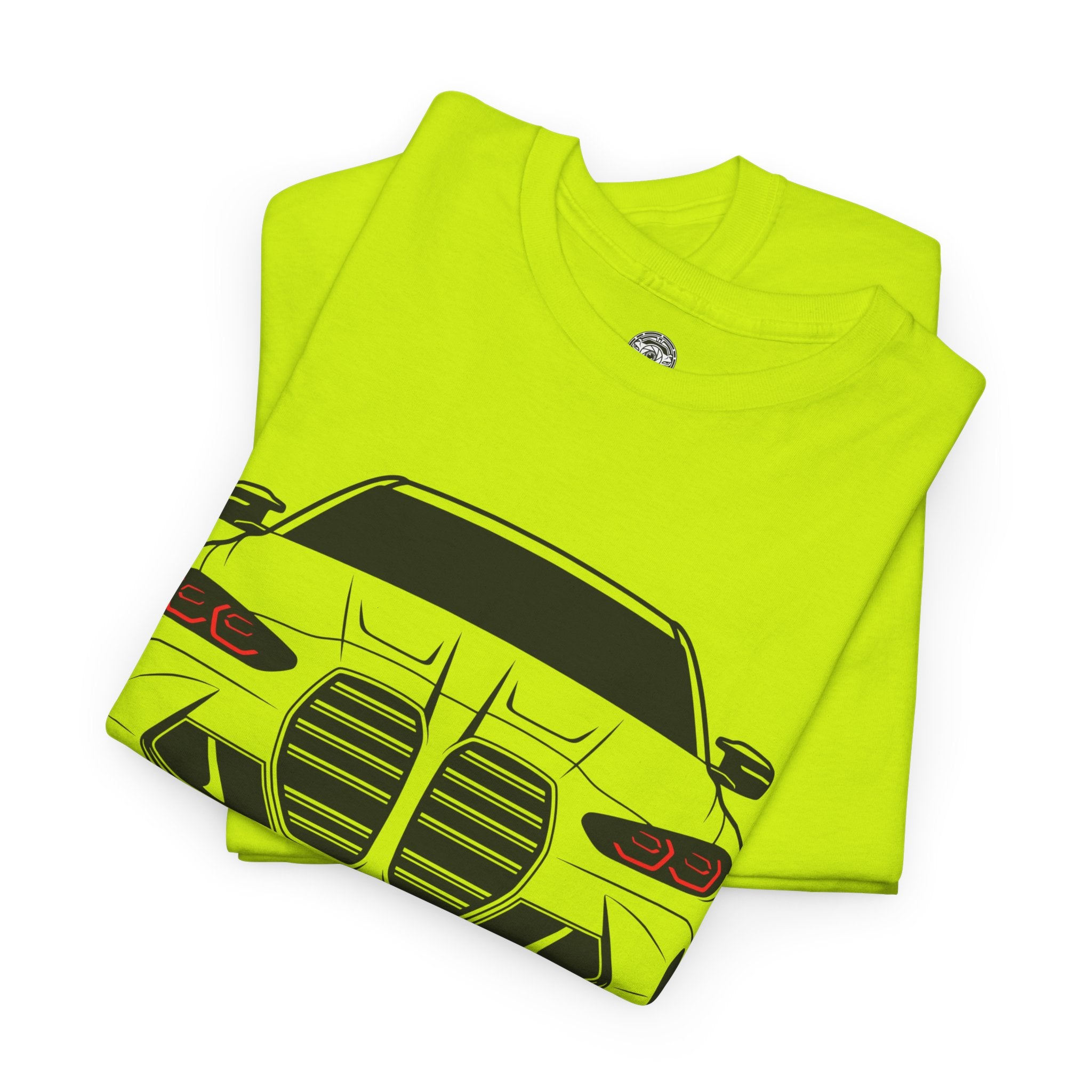 Unisex Heavy Cotton Tee — G80 Illuminated Headlights (Red)