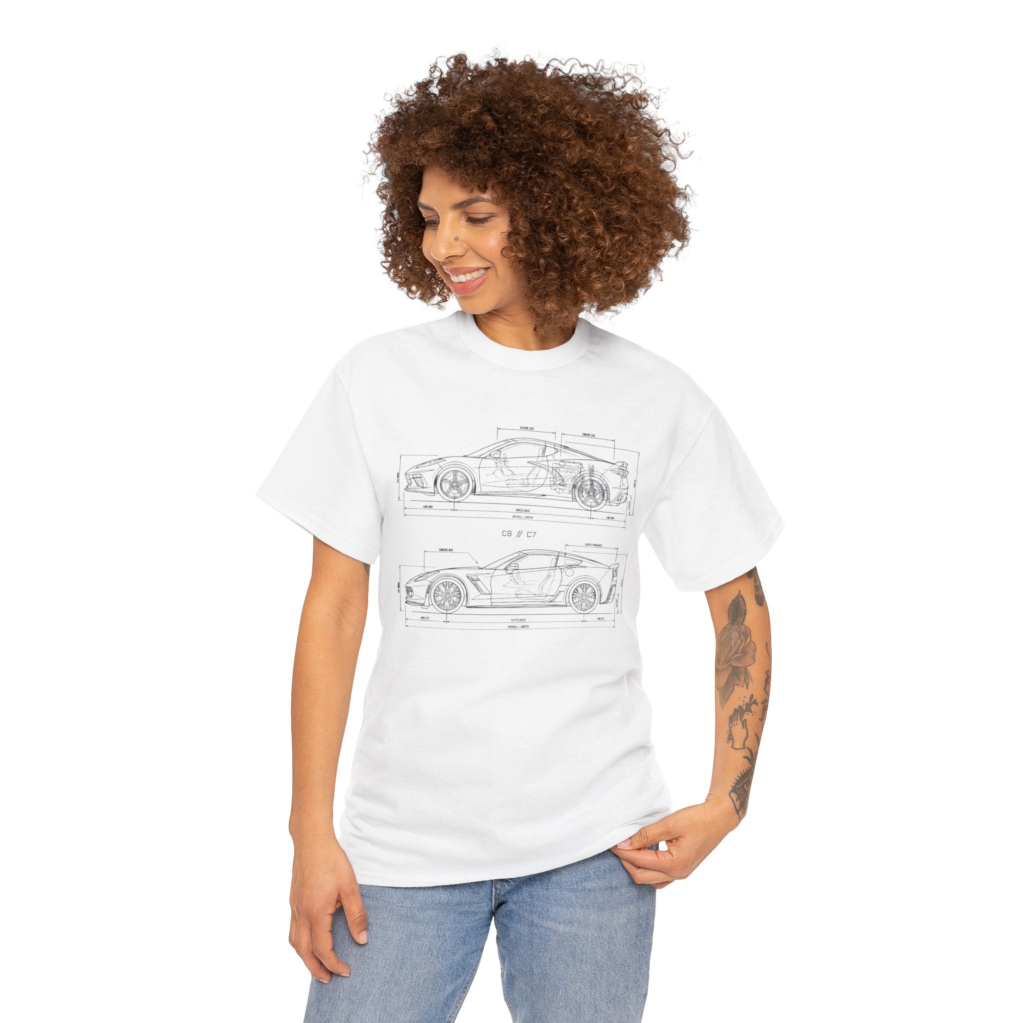 Unisex Heavy Cotton Tee — C7/C8 Blueprint