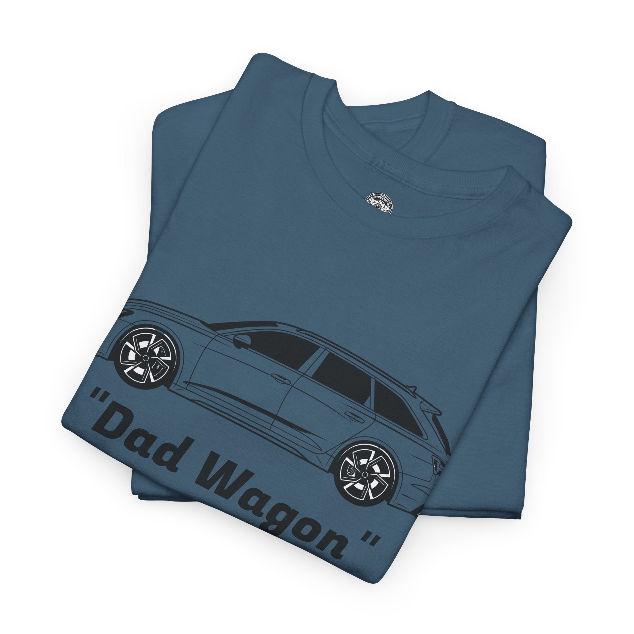 Unisex Heavy Cotton Tee — Twin-Turbo V8 "Dad Wagon"