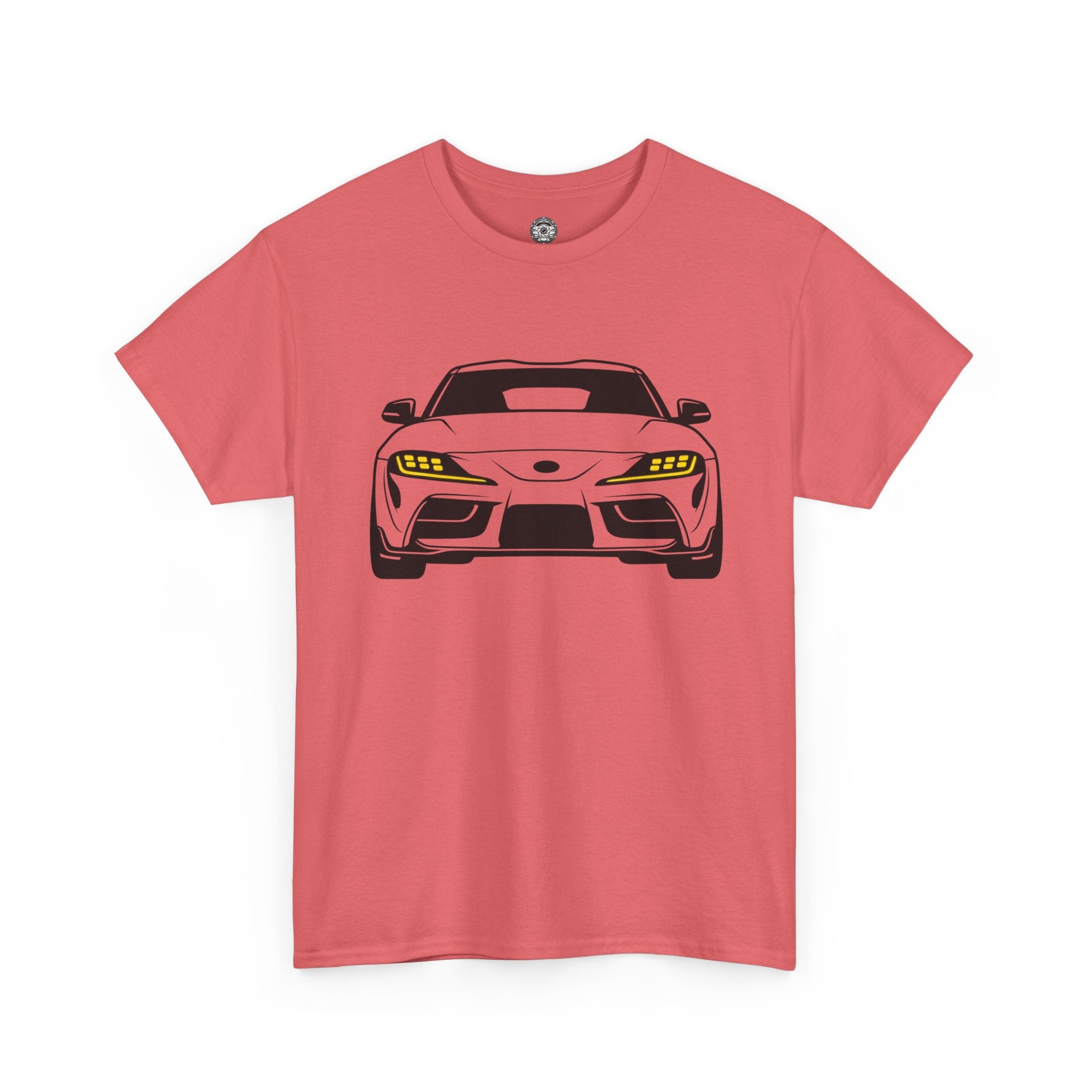 Unisex Heavy Cotton Tee — A90 Illuminated Headlights (Yellow)