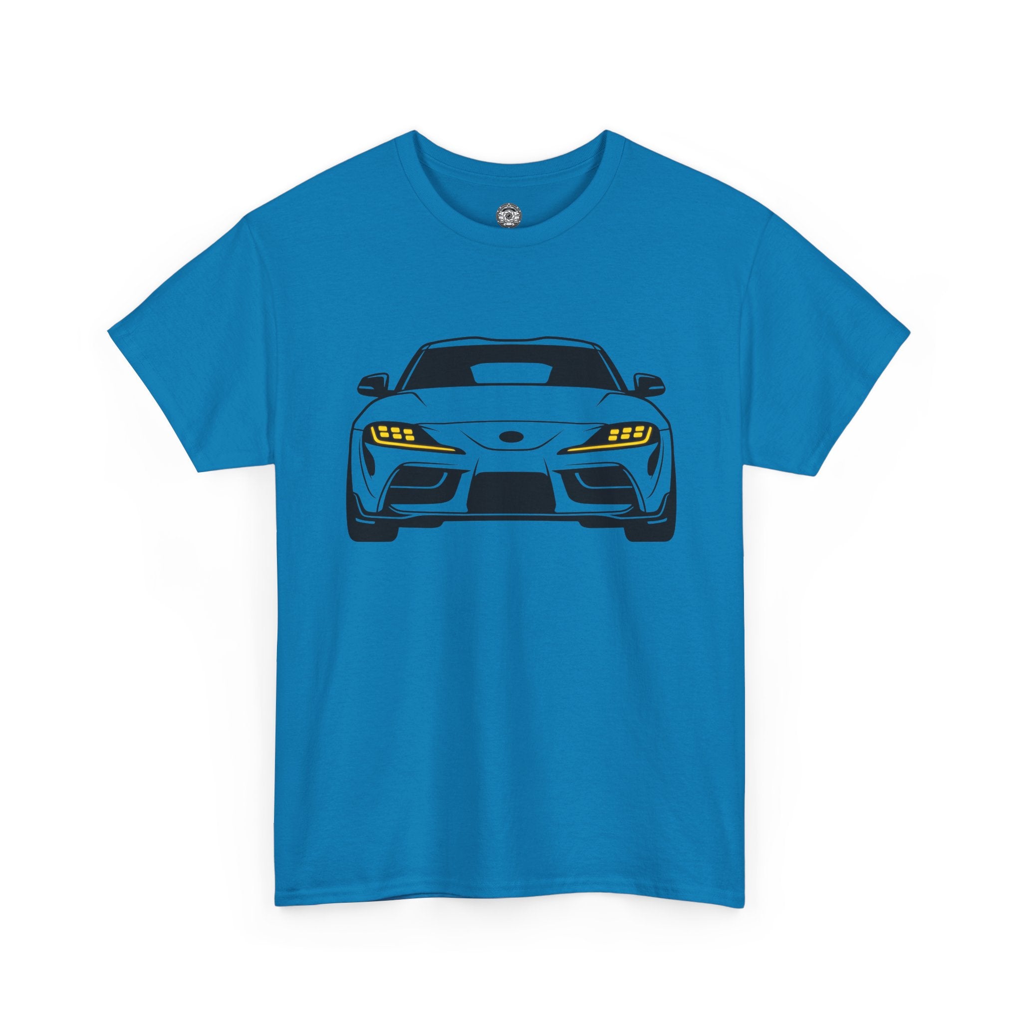 Unisex Heavy Cotton Tee — A90 Illuminated Headlights (Yellow)