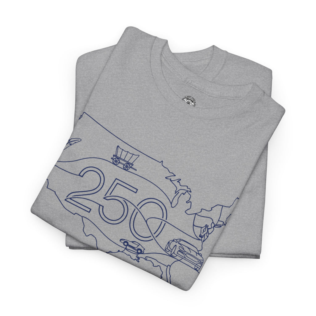 Unisex Heavy Cotton Tee — 250th Coast to Coast Freedom