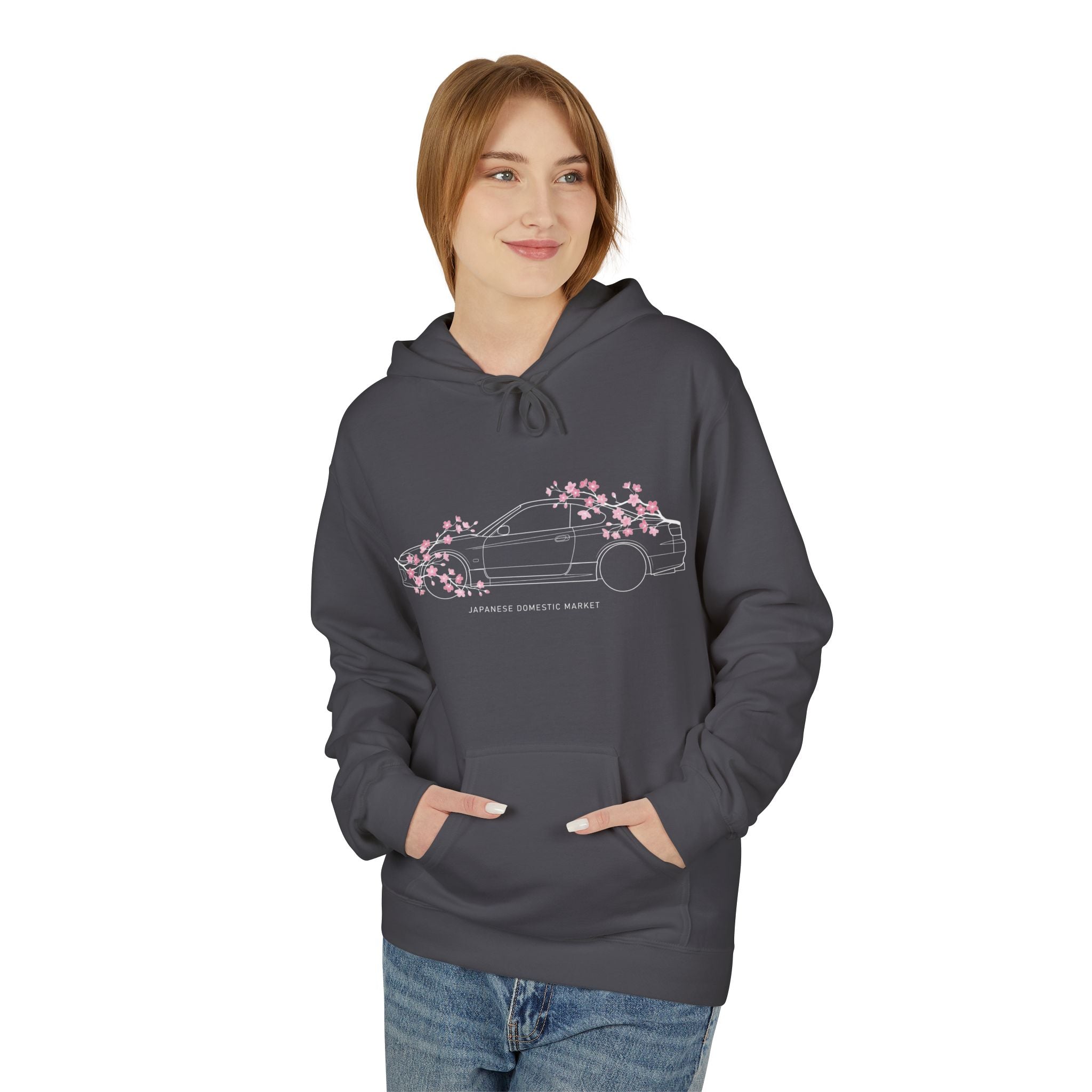 Women's Midweight Softsyle Fleece Hoodie — S15 Cherry Blossom