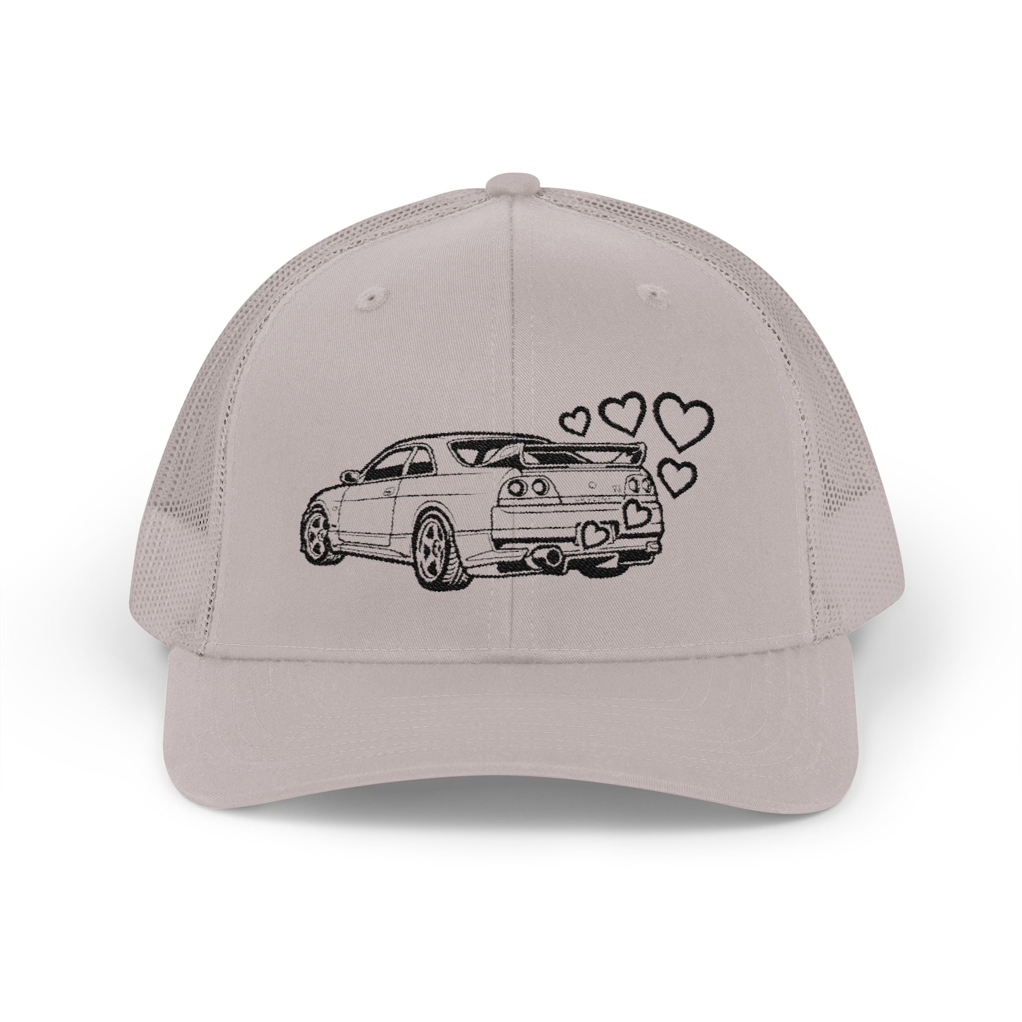 Snapback Trucker Cap — JDM Car with Hearts
