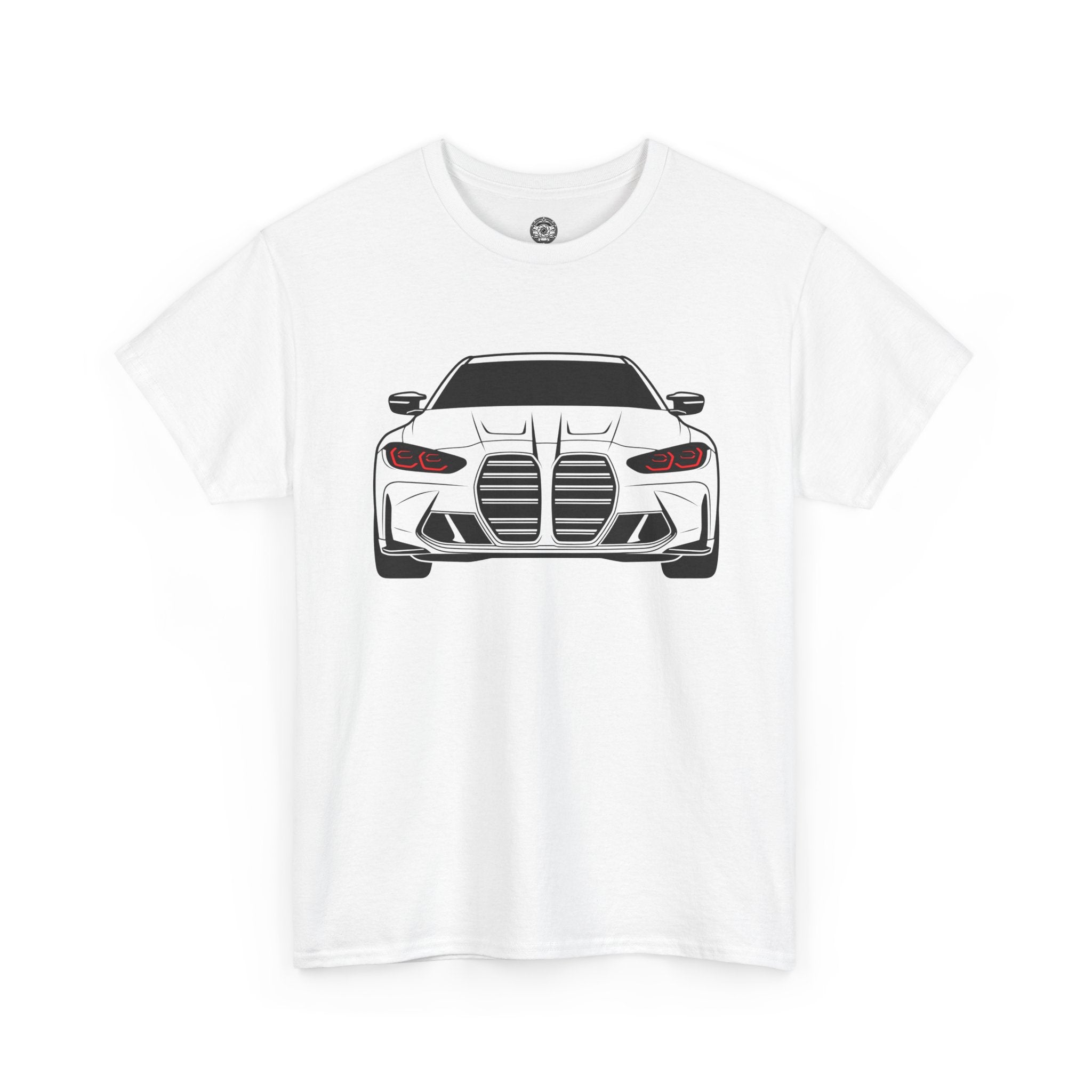 Unisex Heavy Cotton Tee — G80 Illuminated Headlights (Red)