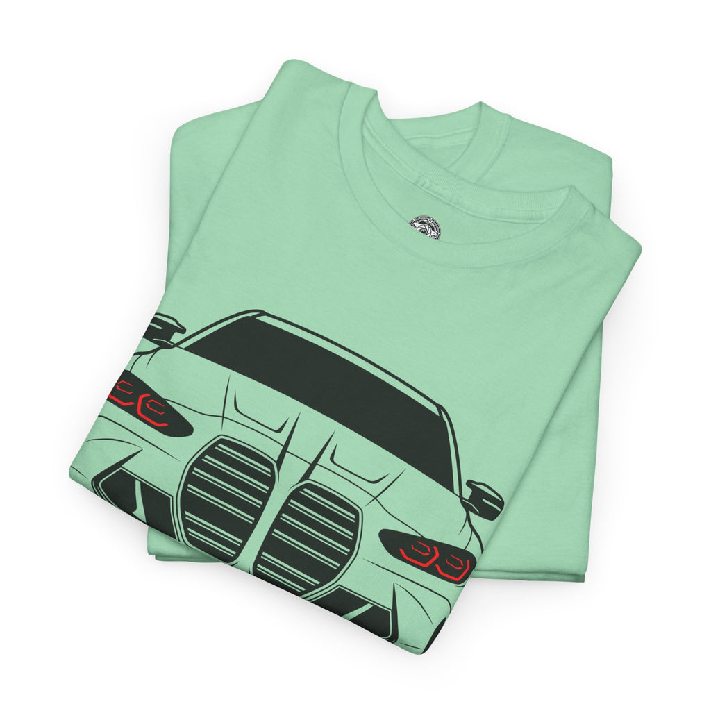 Unisex Heavy Cotton Tee — G80 Illuminated Headlights (Red)
