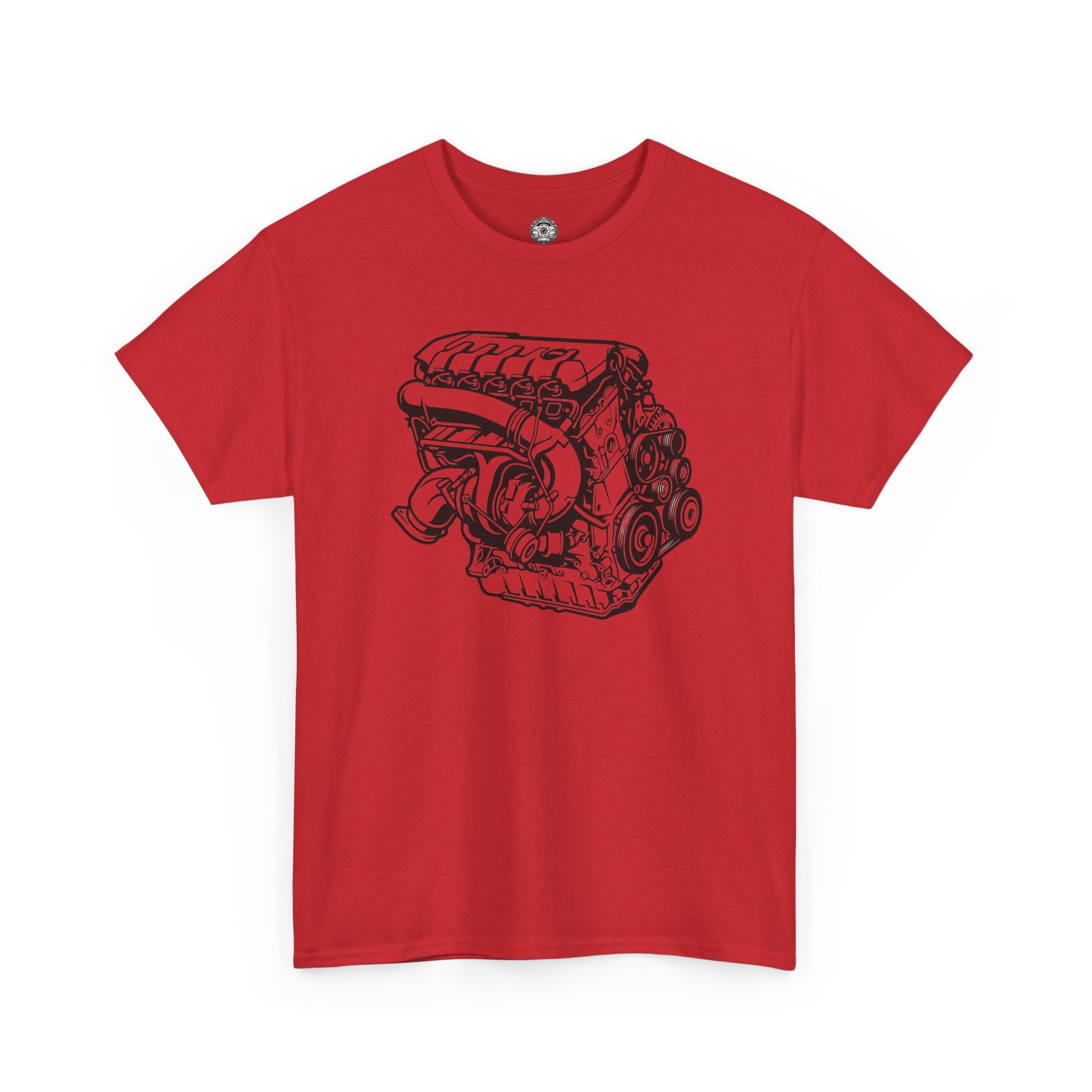 Unisex Heavy Cotton Tee — Engine Illustration (DAZA)