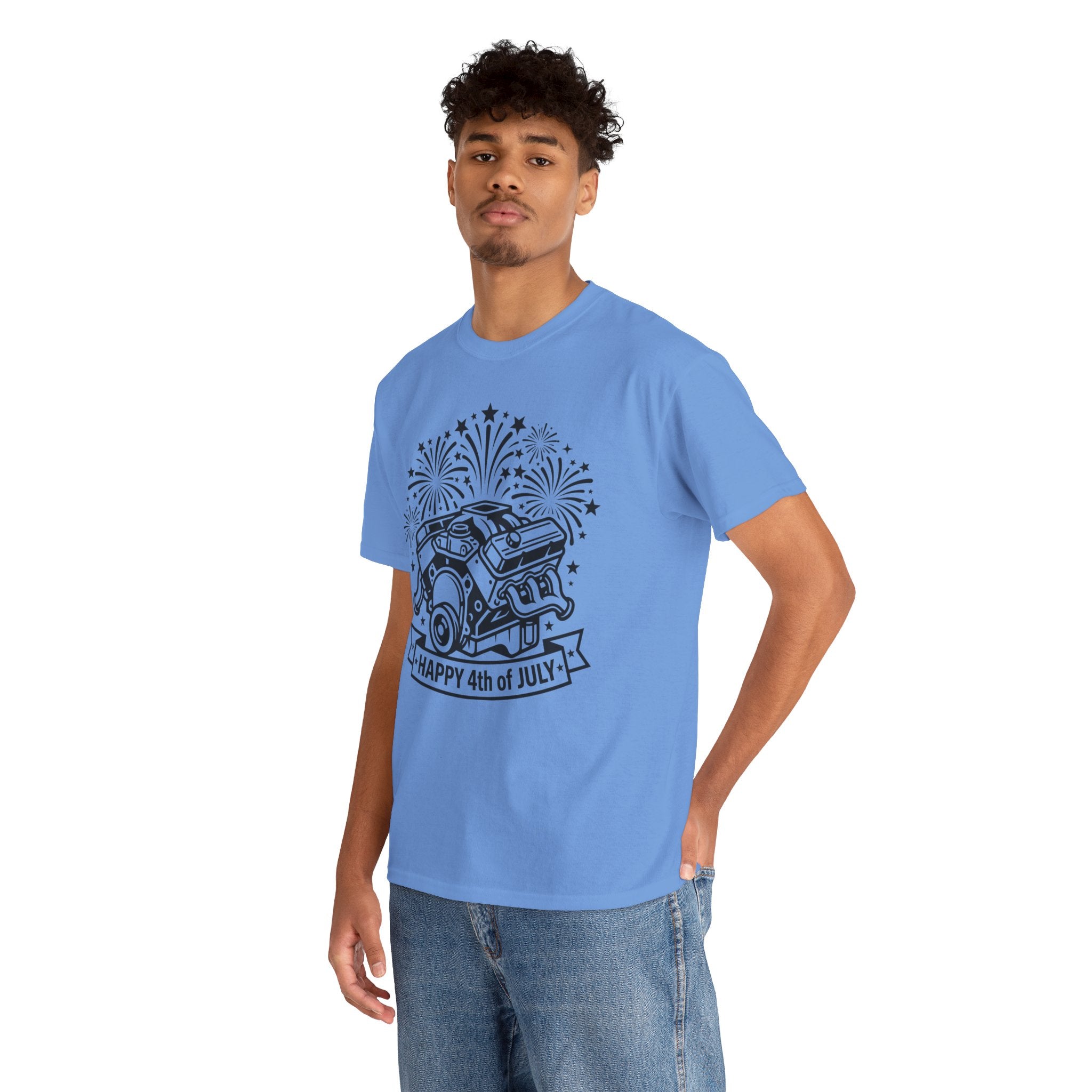 Unisex Heavy Cotton Tee — V8/Fireworks