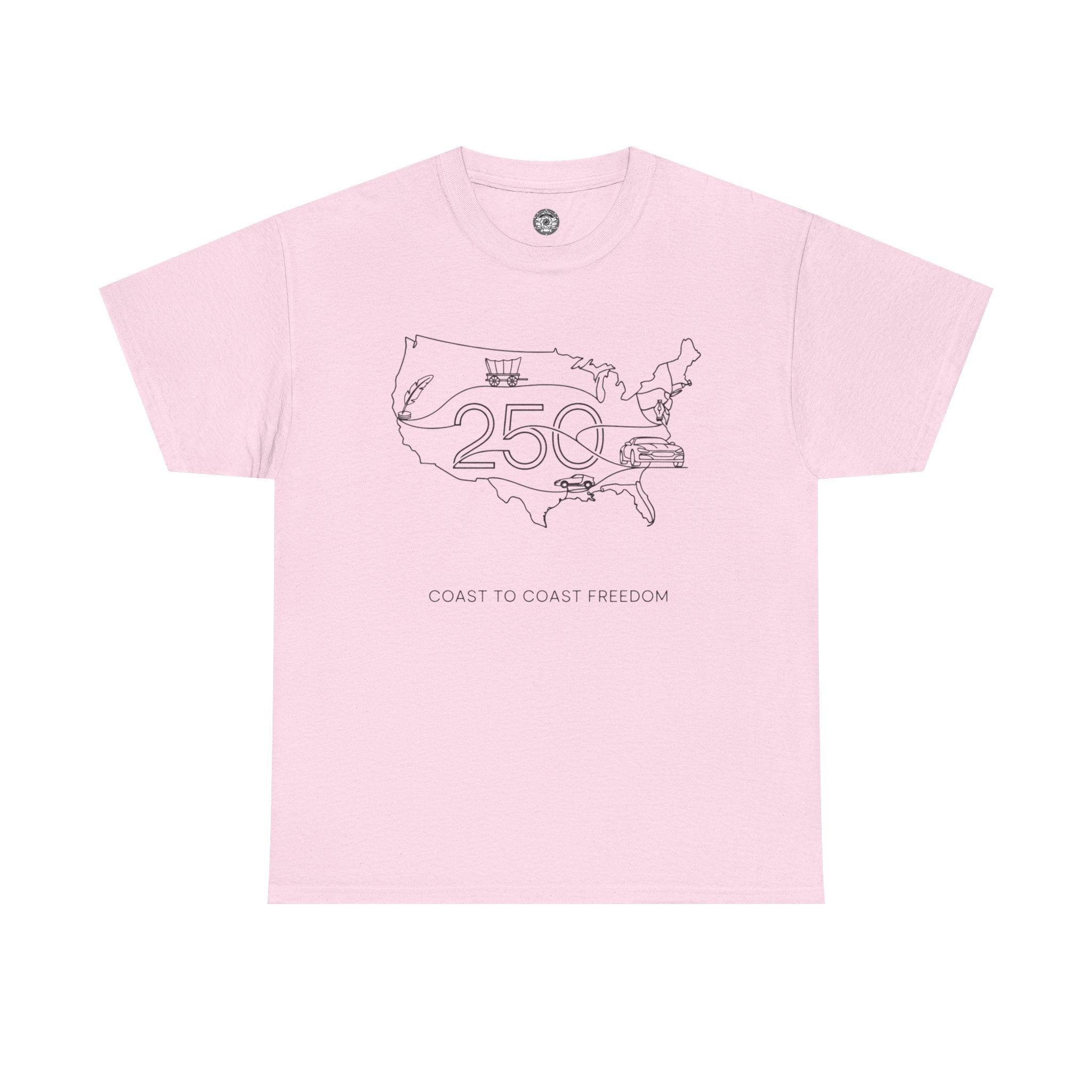 Unisex Heavy Cotton Tee — 250th Coast to Coast Freedom