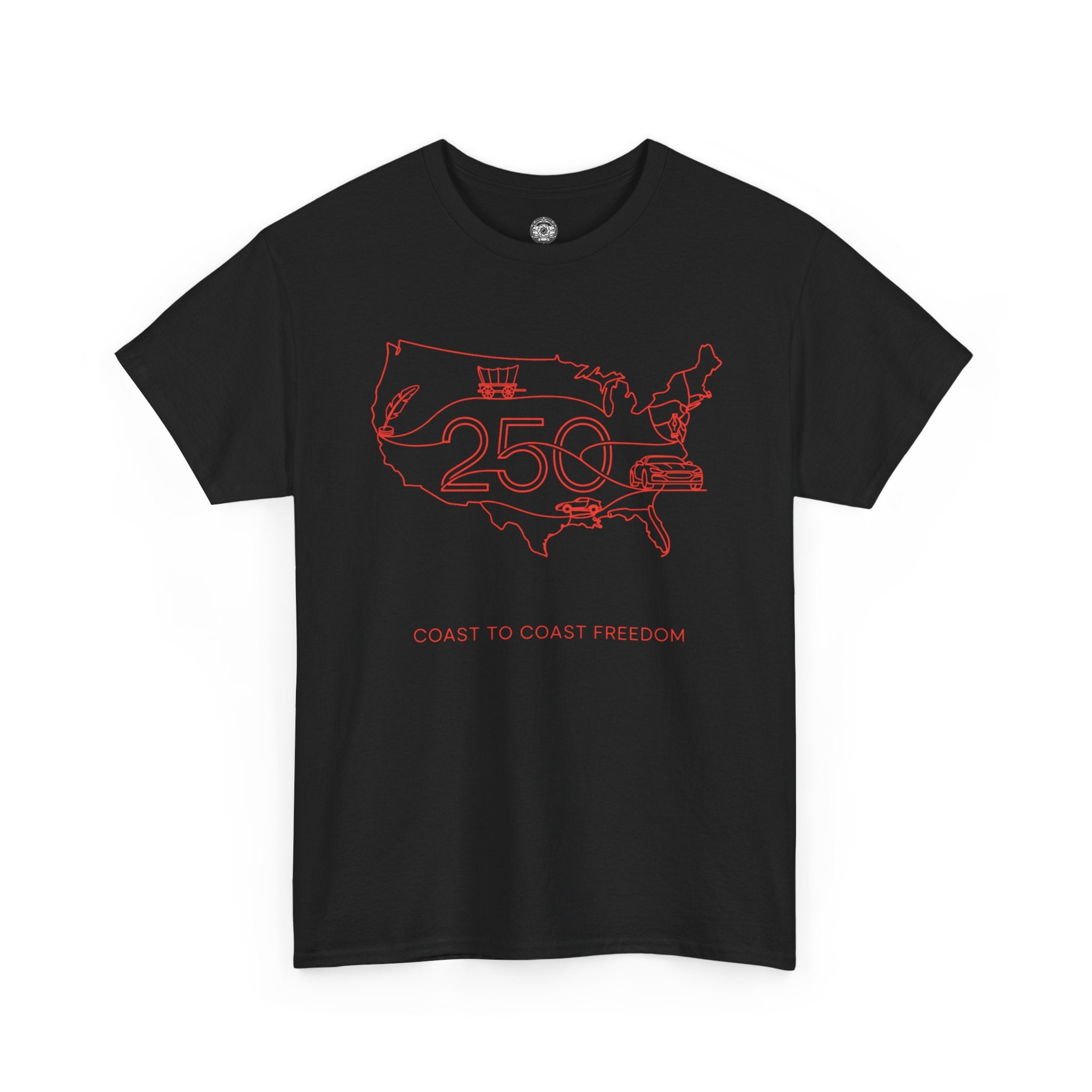 Unisex Heavy Cotton Tee — 250th Coast to Coast Freedom