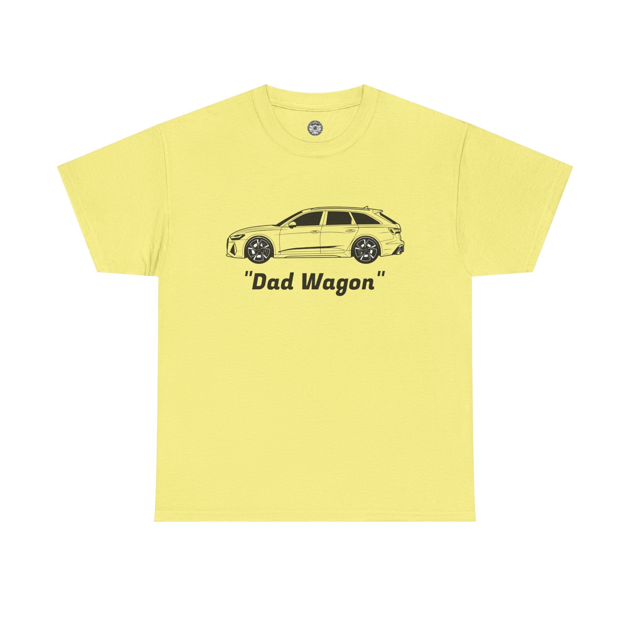 Unisex Heavy Cotton Tee — Twin-Turbo V8 "Dad Wagon"