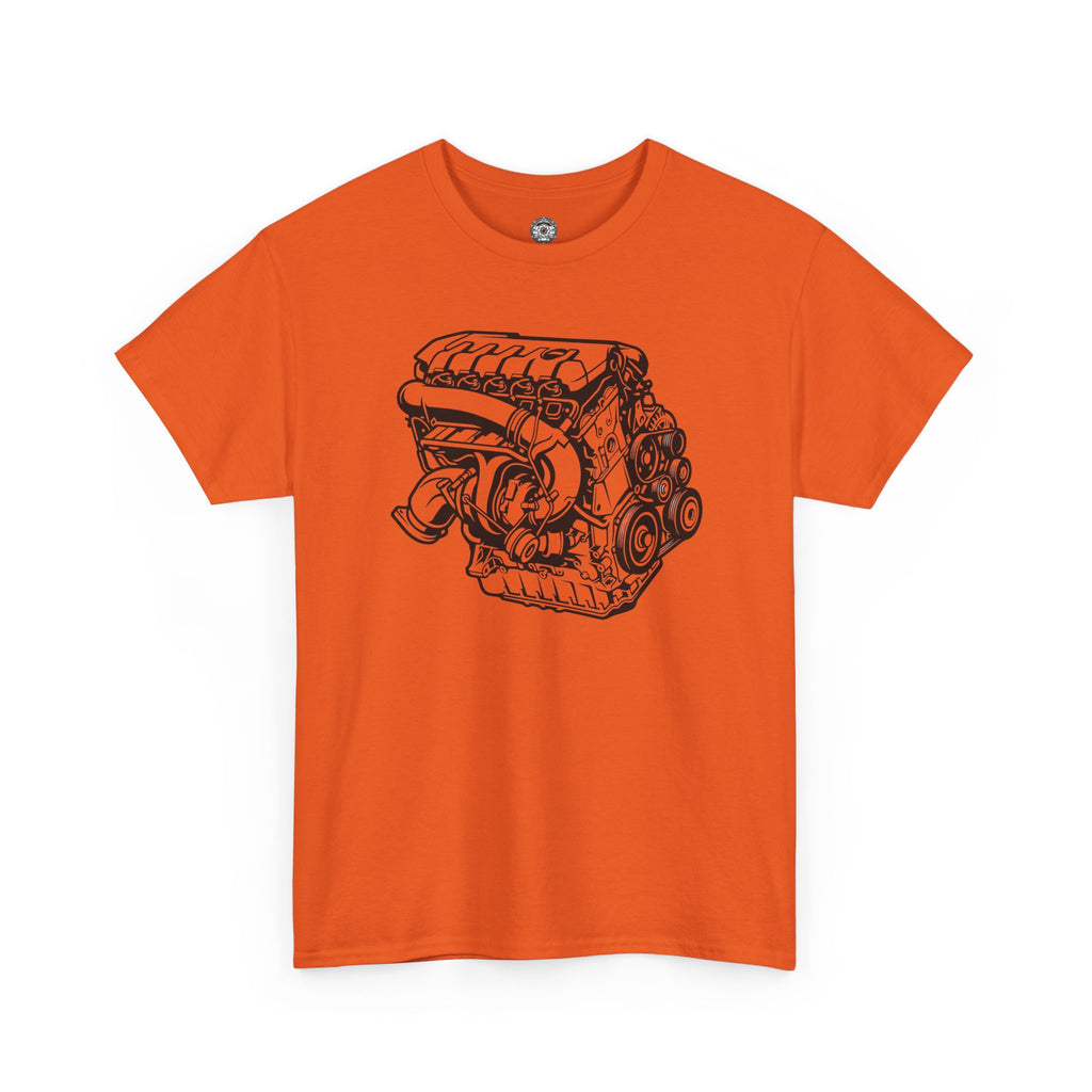 Unisex Heavy Cotton Tee — Engine Illustration (DAZA)