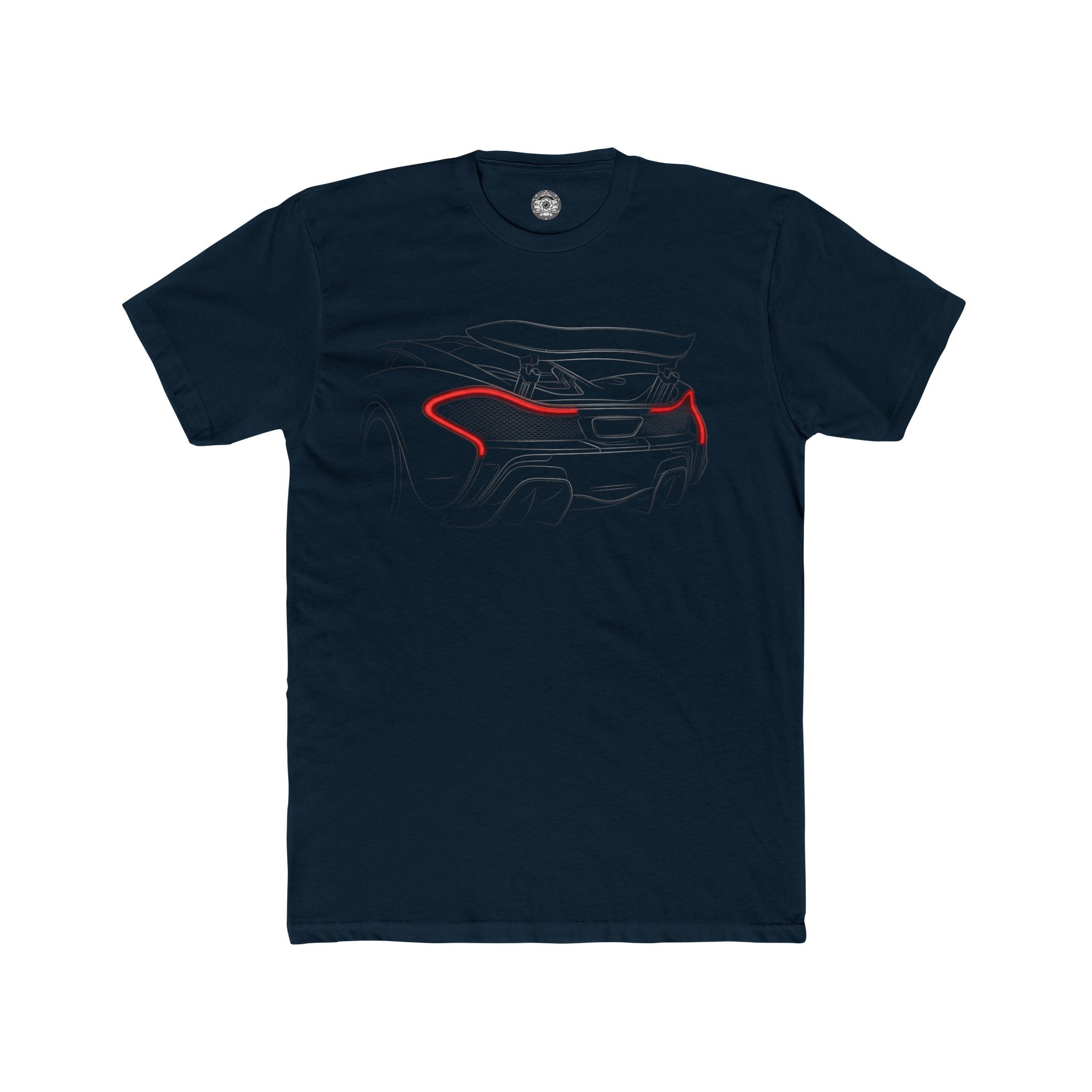 Men's Cotton Crew Tee — P1 Rear Silhouette