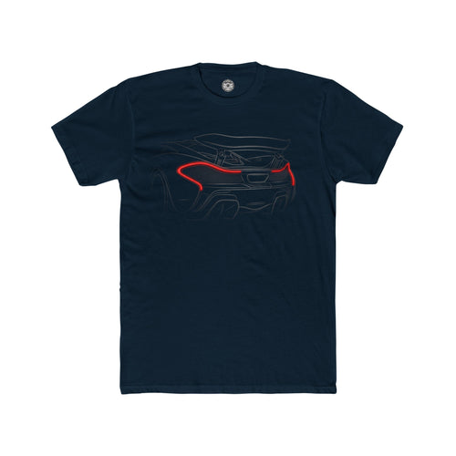 Men's Cotton Crew Tee — P1 Rear Silhouette
