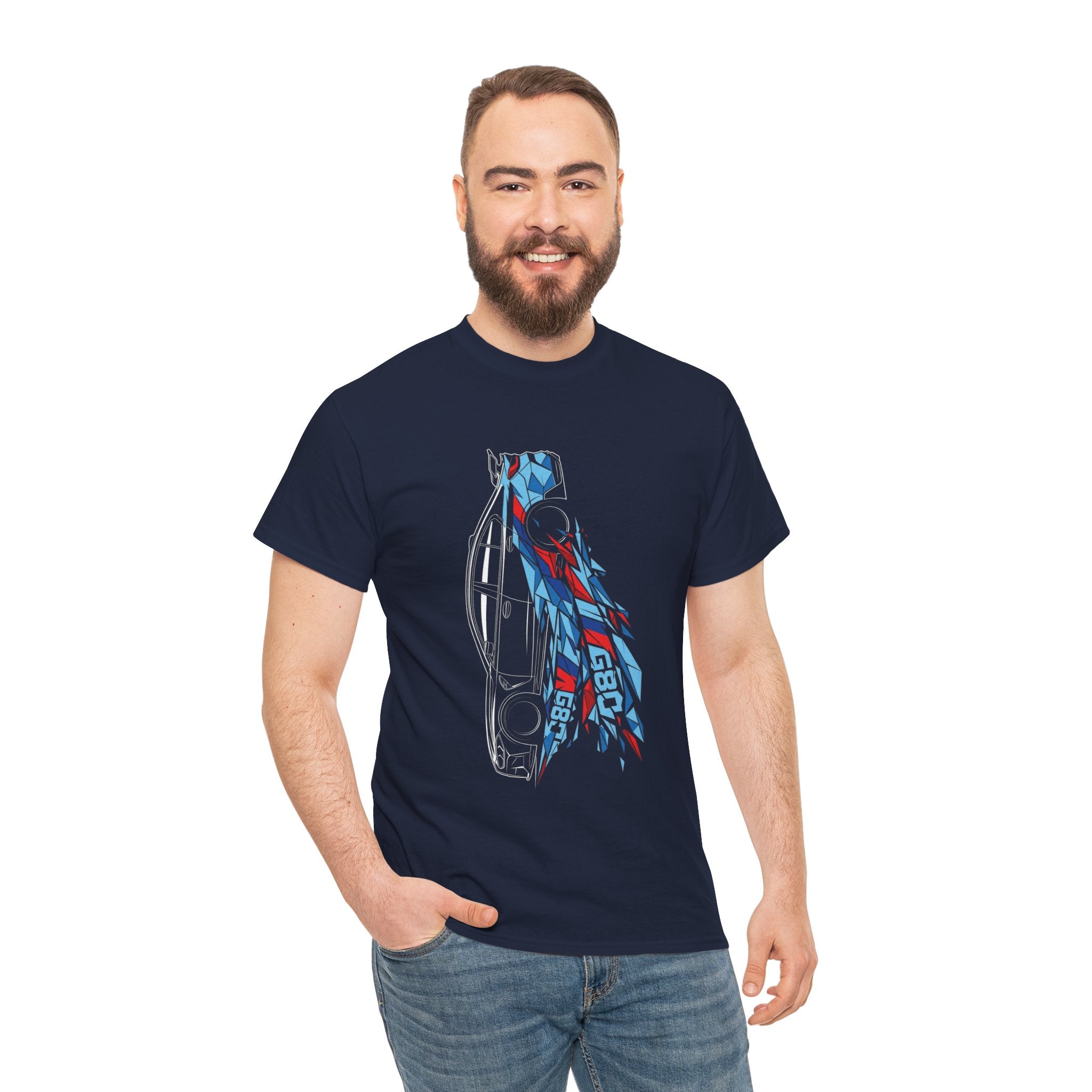 Unisex Heavy Cotton Tee — G80 M-Color Fracture