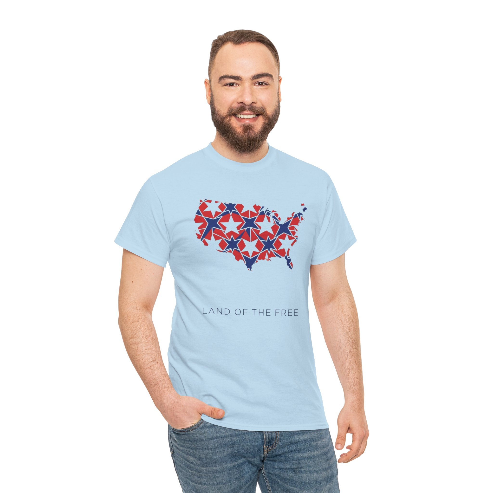 Unisex Heavy Cotton Tee — Land of the Free