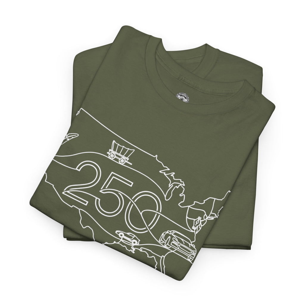 Unisex Heavy Cotton Tee — 250th Coast to Coast Freedom