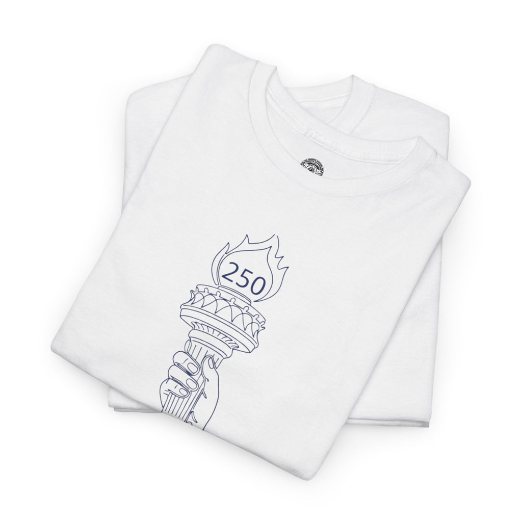 Unisex Heavy Cotton Tee — Liberty Torch 250th Anniversary