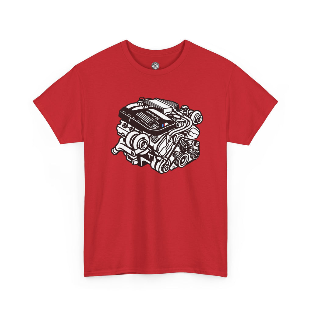 Unisex Heavy Cotton Tee — Engine Illustration (S58)
