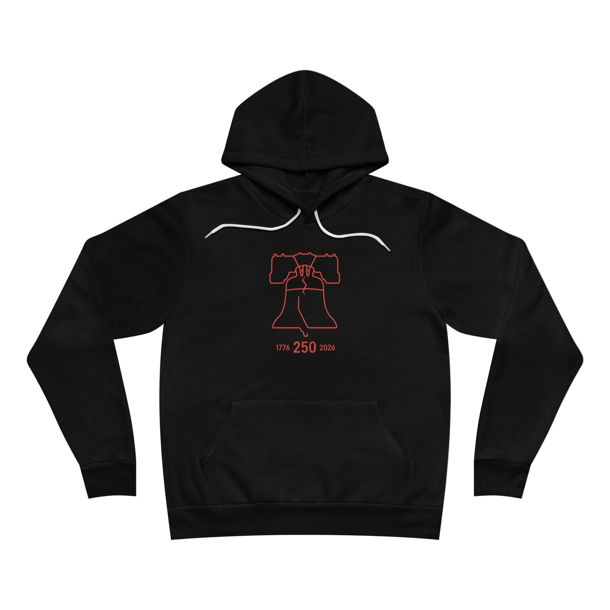 Unisex Sponge Fleece Pullover Hoodie — Liberty Bell 250th Anniversary