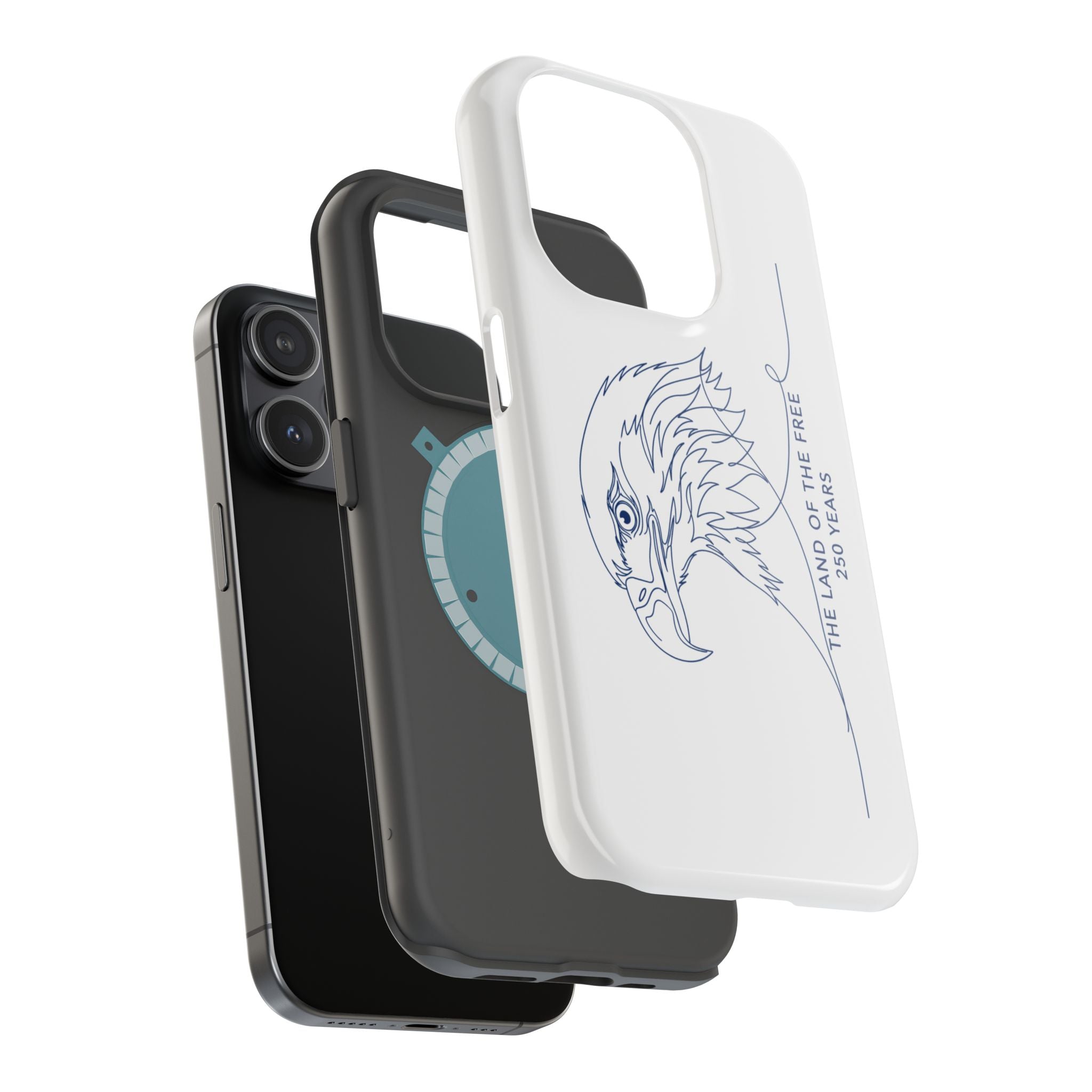 Magnetic Impact-Resistant Phone Case — "The Land of the Free" 250 Years